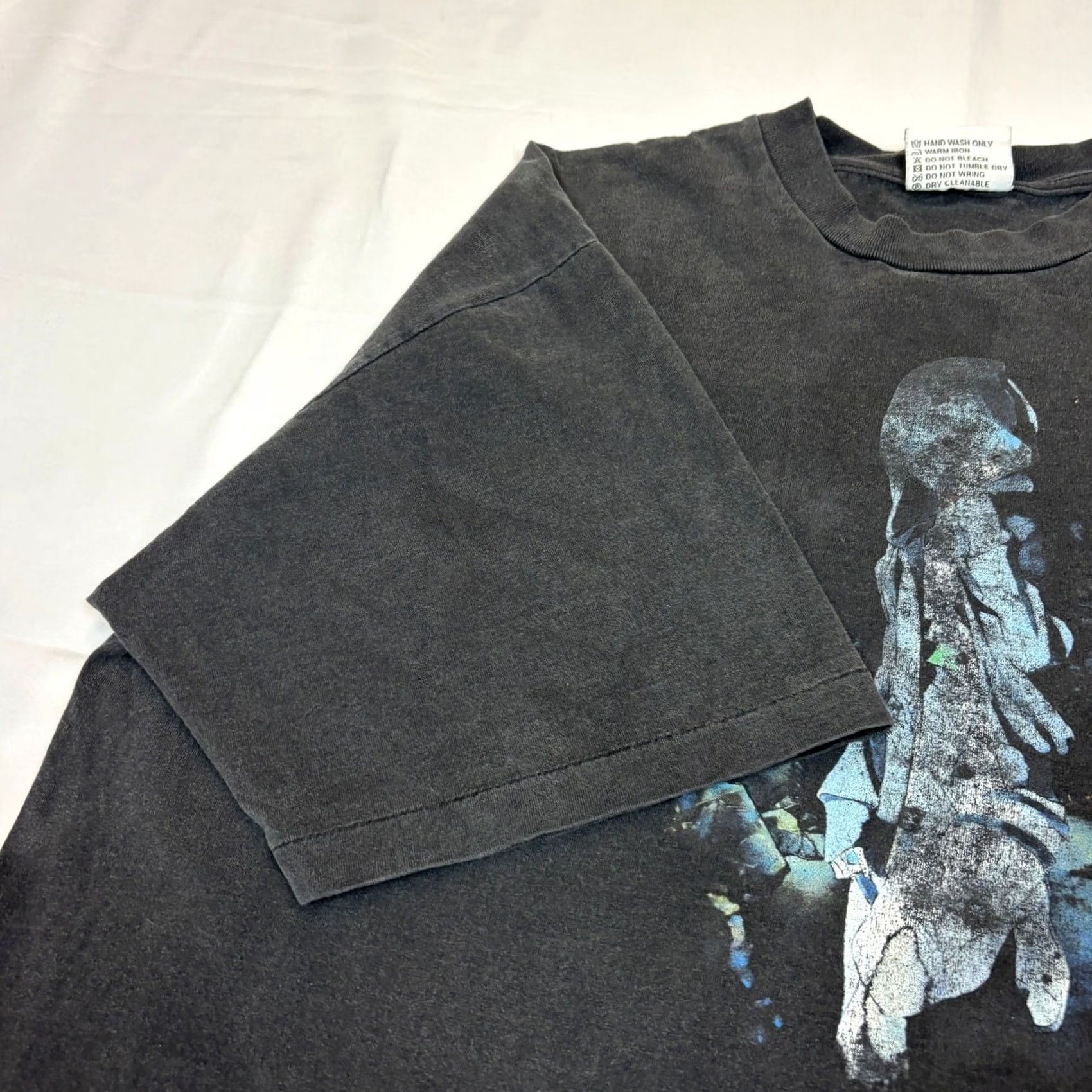 Vintage VINTAGE Evangelion Temraw Rei Tee Shirt Men 2XL Black Short Sleeve Tee Shirt Mens XXL Size US XXL / EU 58 / 5 - 7 Thumbnail
