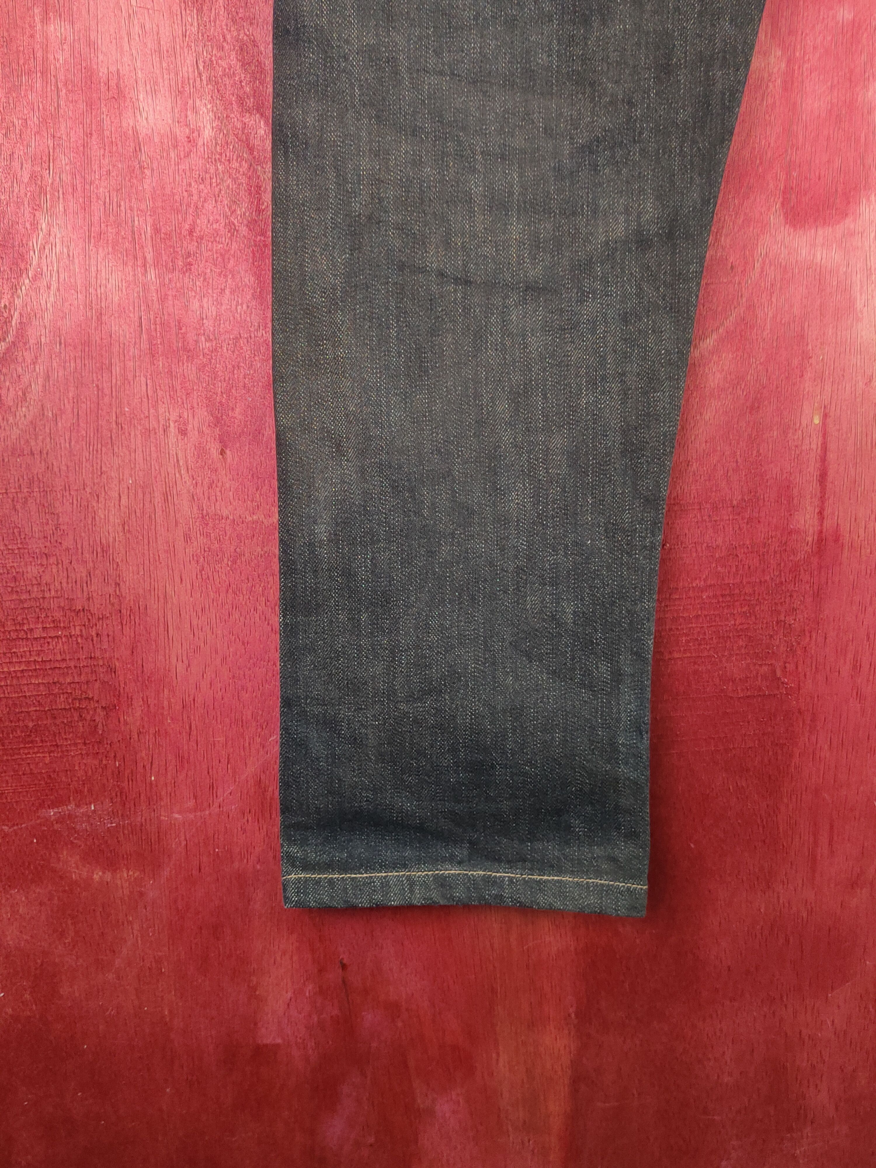 Edwin Edwin Black Distressed Ripped Jeans #S2148 Size US 31 - 12 Thumbnail