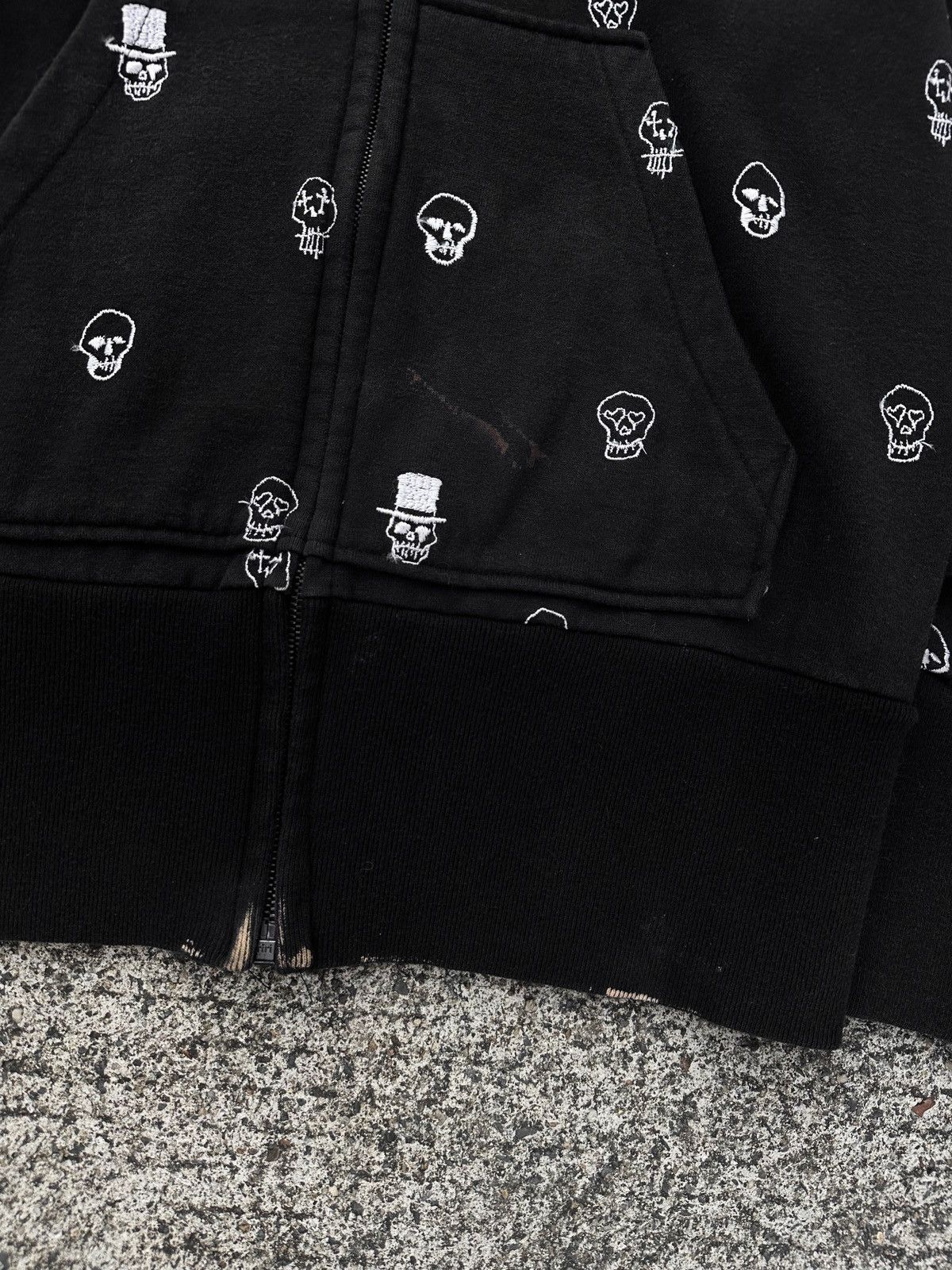 Needles × Number (N)ine Number(N)ine x Needles Skull Embroidered Zip Up Hoodie Size US S / EU 44-46 / 1 - 8 Thumbnail