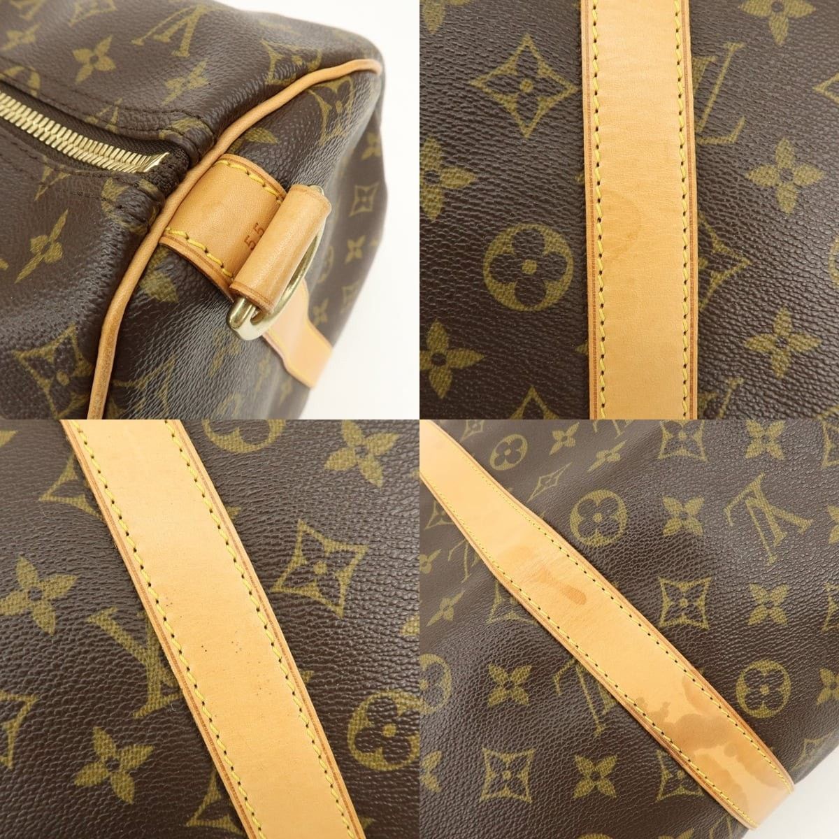 Louis Vuitton Louis Vuitton Monogram Keepall Bandouliere 55 Duffle Bag Size ONE SIZE - 6 Thumbnail