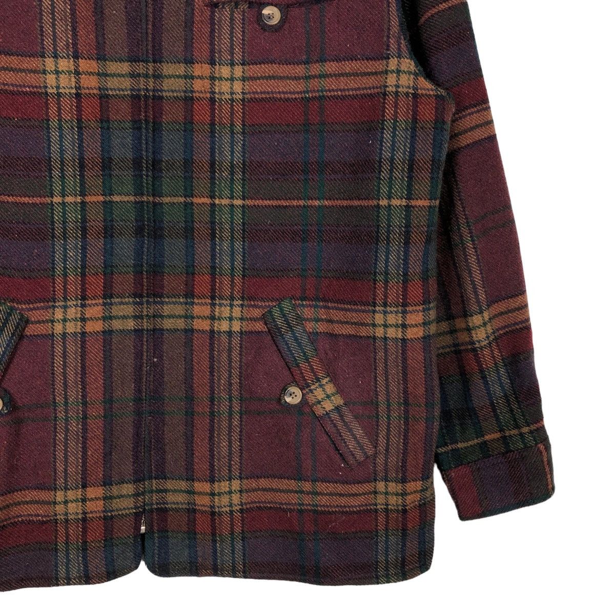 Issey Miyake 🔥Vintage Wool Work Chore Jacket Talbots Japan Tartan Design Size US S / EU 44-46 / 1 - 5 Thumbnail