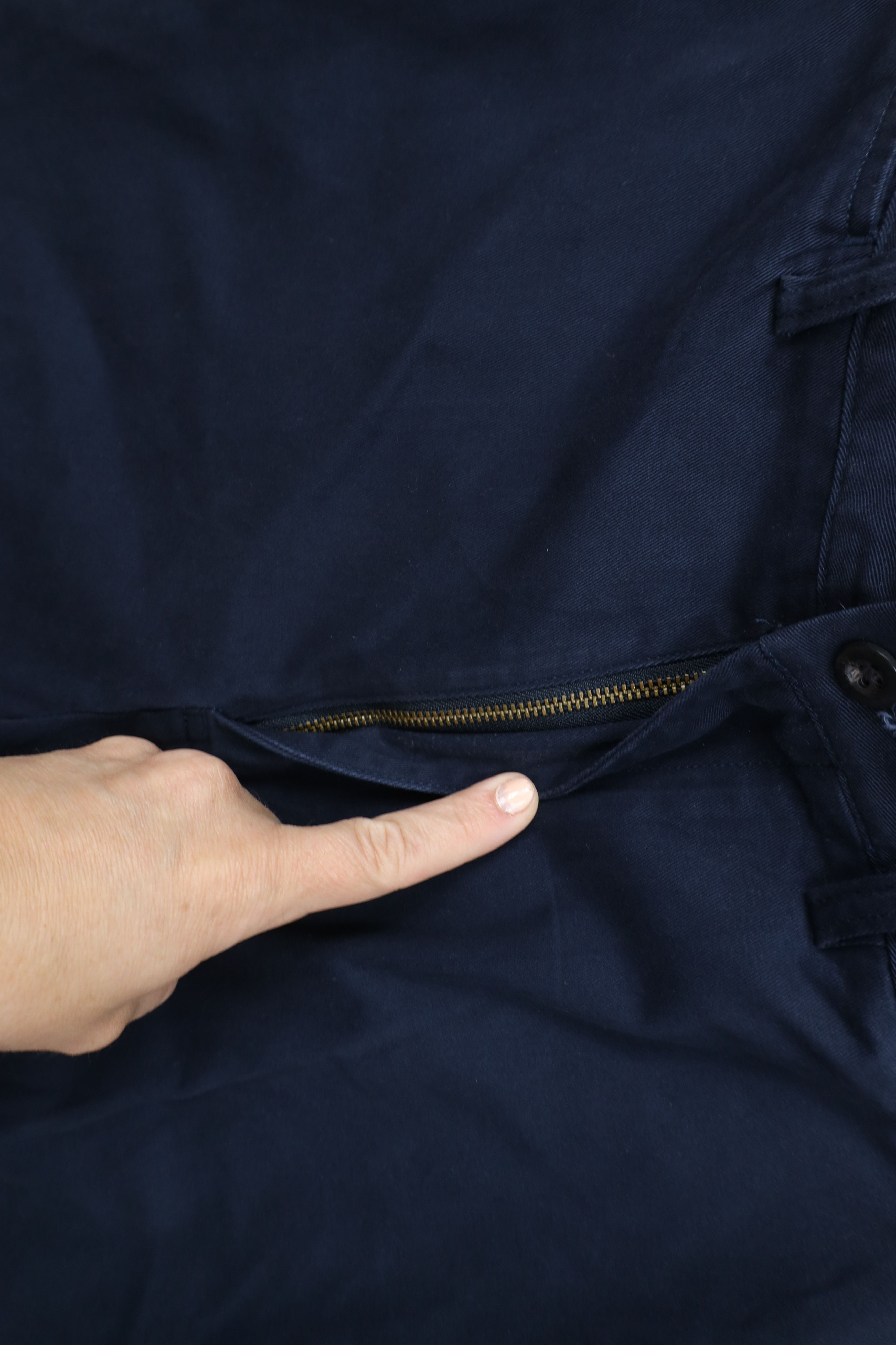 Ralph Lauren Vintage 90s Ralph Lauren Heavy Cotton Chino Pants Navy Blue Size US 32 / EU 48 - 6 Thumbnail