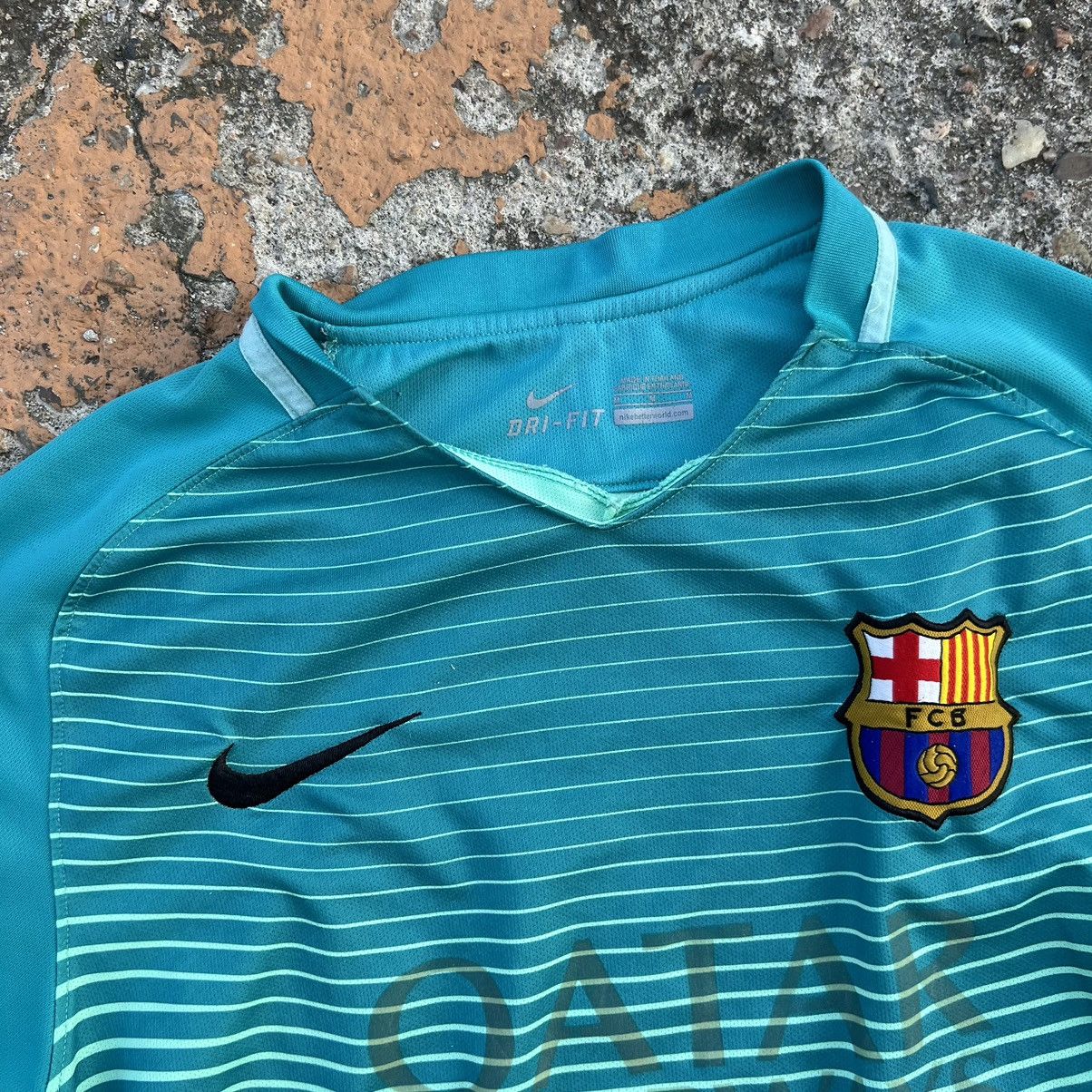 Nike 00s Vintage Nike F.C.B Barca 2008/09 Home Kit Soccer Jersey Size US M / EU 48-50 / 2 - 4 Thumbnail
