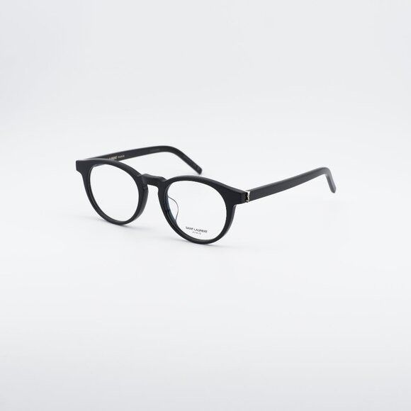 Saint Laurent Paris Saint Laurent SLM122/F 001 Round Eyeglasses Black 50mm Frame Size ONE SIZE - 1 Thumbnail