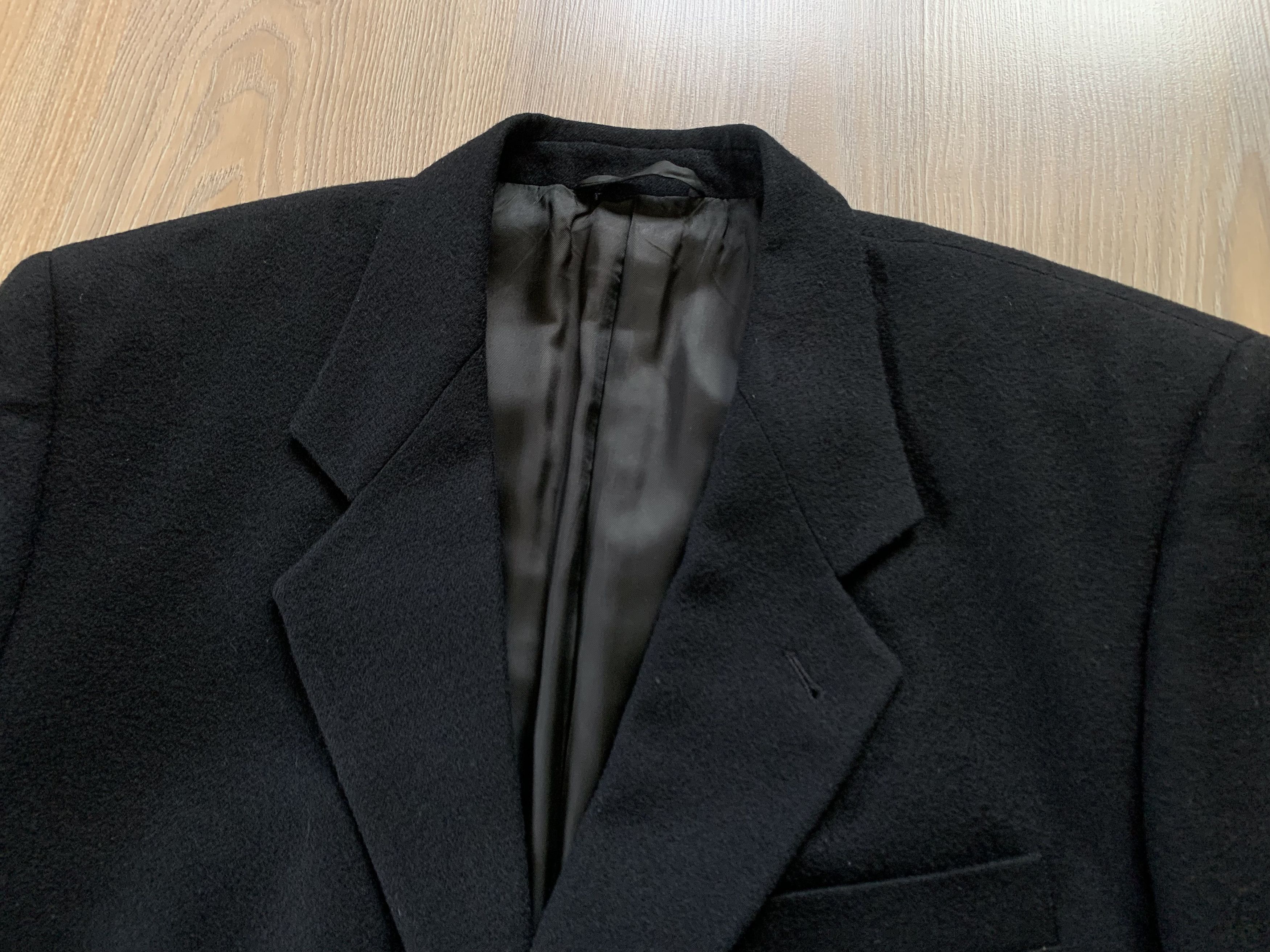 Other Mens Max Mara Vintage Cashmere Wool Black Coat Size US L / EU 52-54 / 3 - 6 Thumbnail