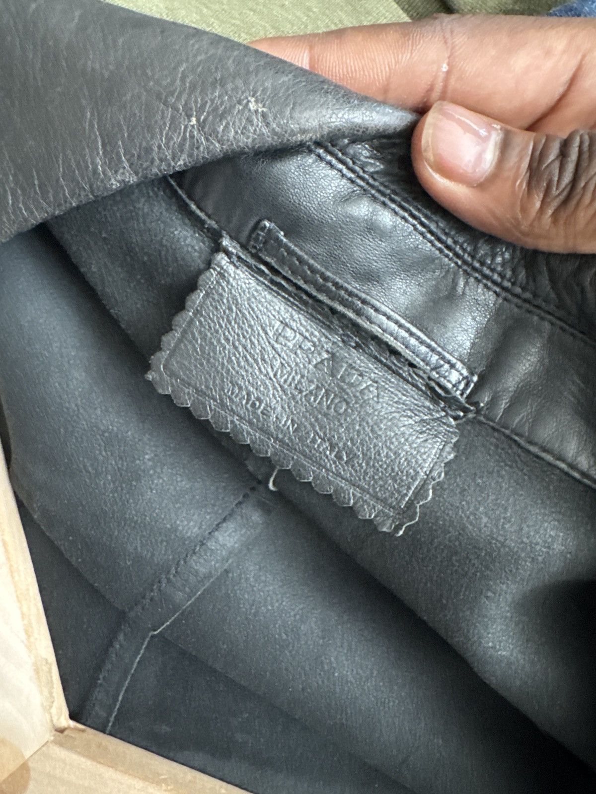 Prada Prada leather black blazer size 52 Size US L / EU 52-54 / 3 - 8 Thumbnail