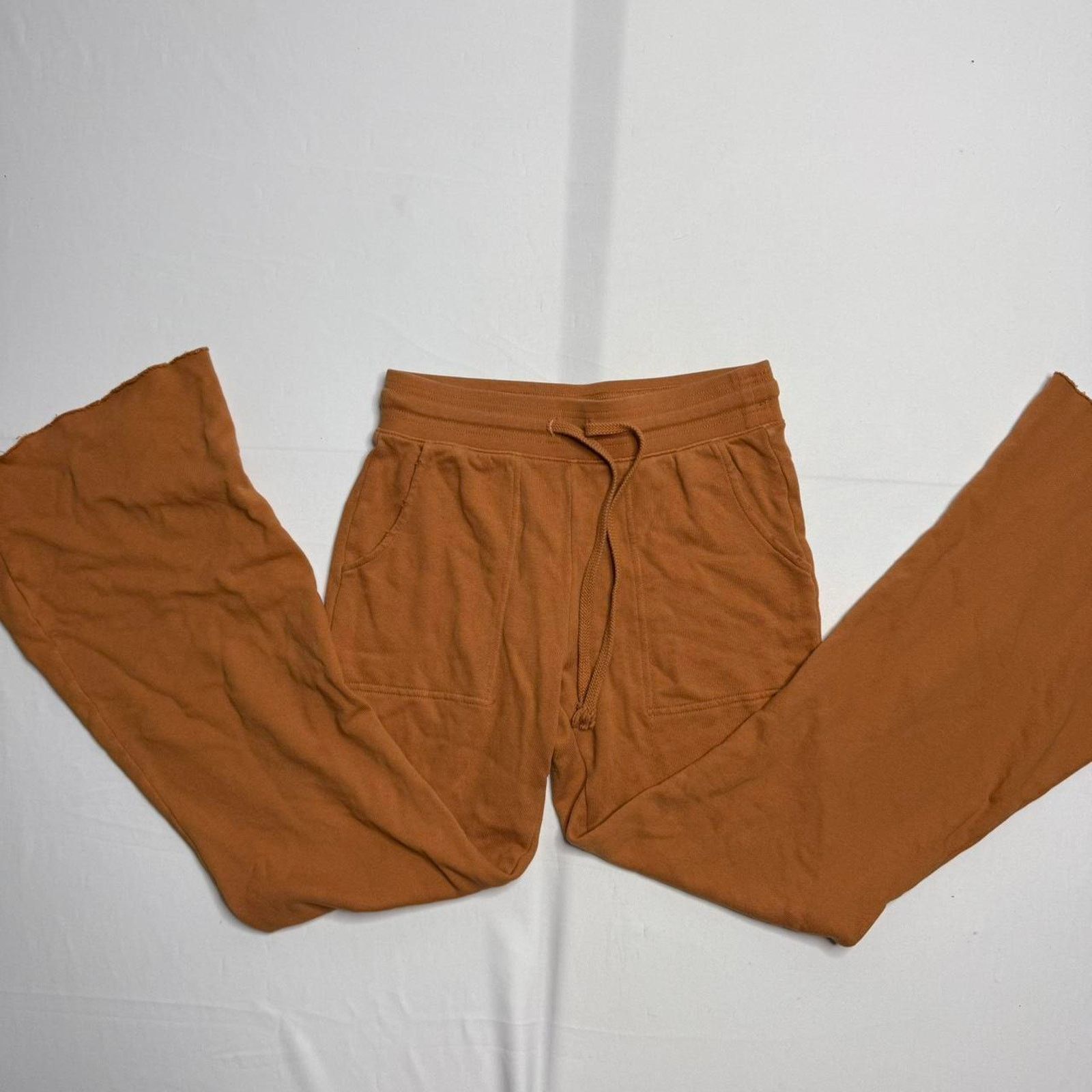 Aries Aerie terracotta brown flared lounge pants in size Small Size 27" / US 4 / IT 40 - 2 Thumbnail