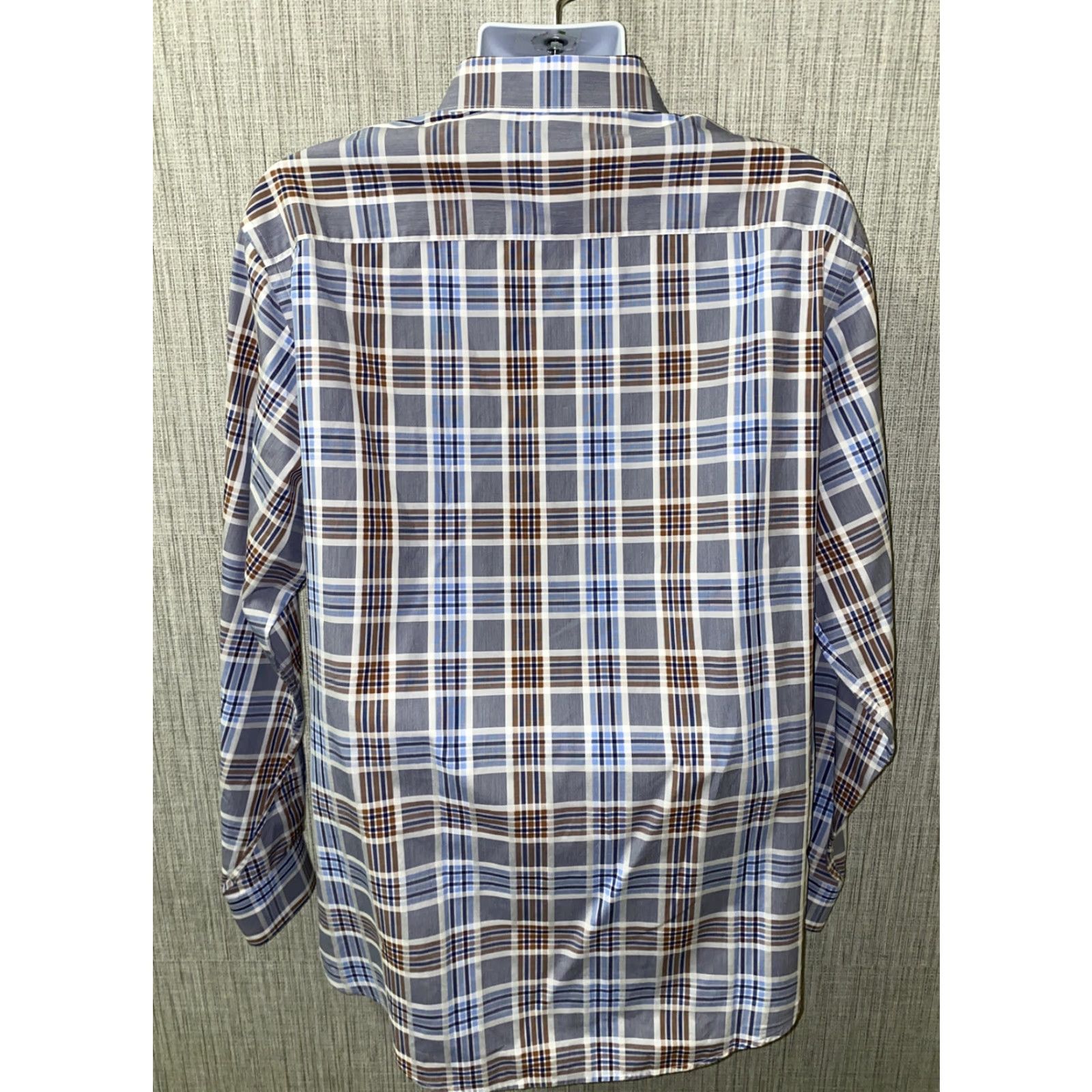 BUGATCHI Bugatchi Uomo Mens Multi-Color Check Button-Up Shirt Long Sleeve Size M Size US M / EU 48-50 / 2 - 5 Thumbnail