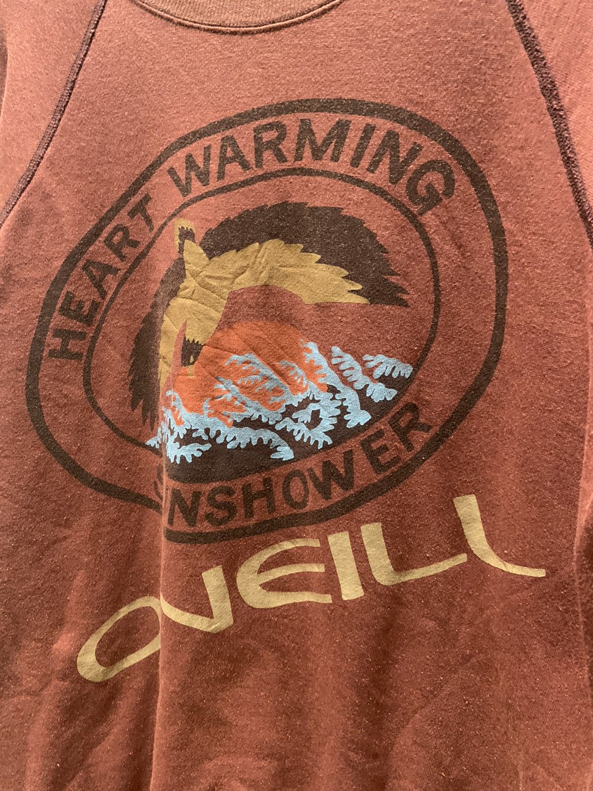 O'Neill Vintage ONEILL Sweatshirt Heart Warming Printed Logo Size US L / EU 52-54 / 3 - 8 Thumbnail