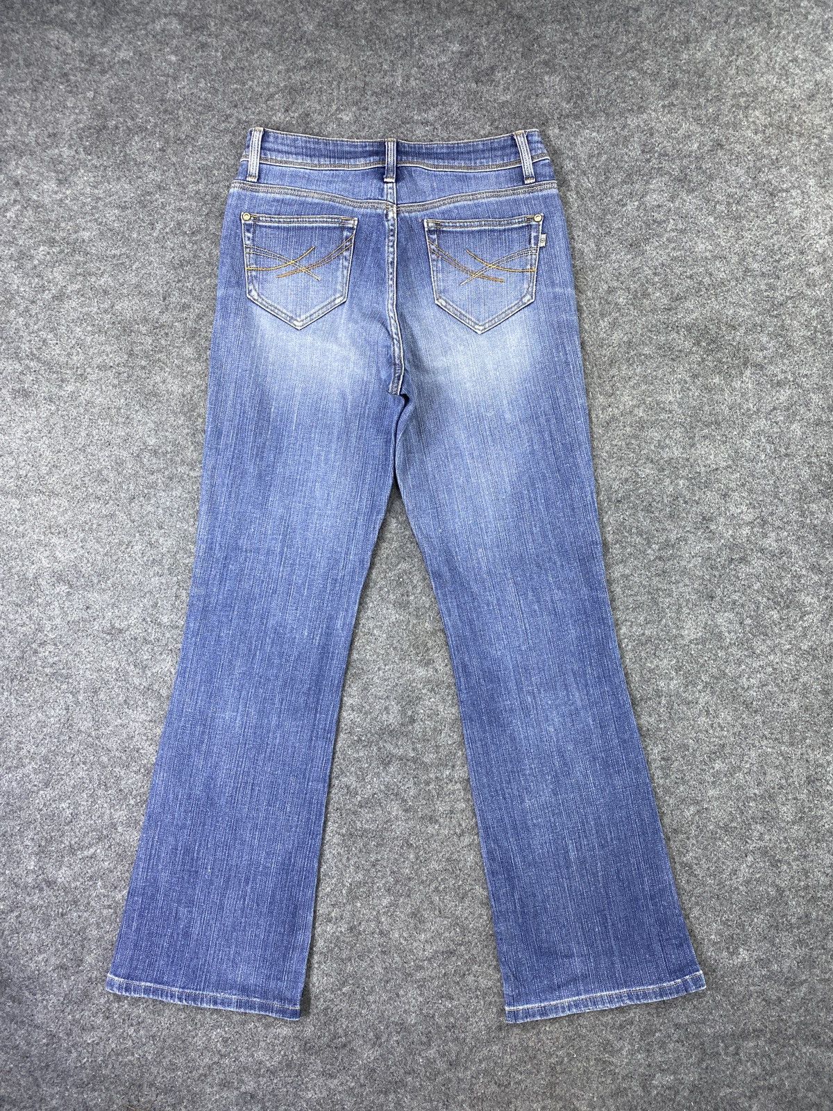 Japanese Brand Japanese Brand mrs.Jeana Flare Blue Wash Jeans - J1030 Size 27" / US 4 / IT 40 - 4 Thumbnail