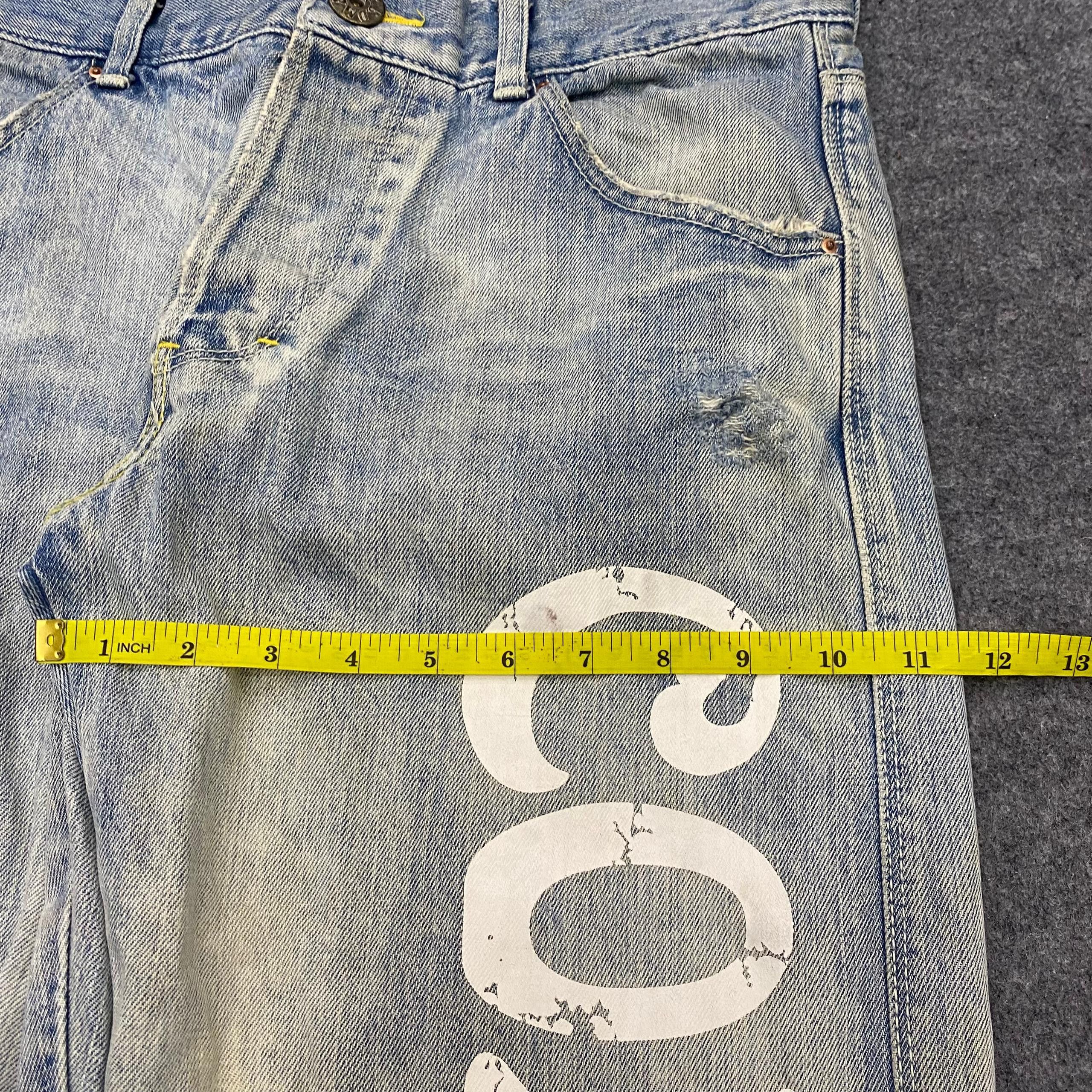 If Six Was Nine 💥Best Offer💥Vintage Cocolulu Men Distressed Denim Size US 34 / EU 50 - 5 Thumbnail