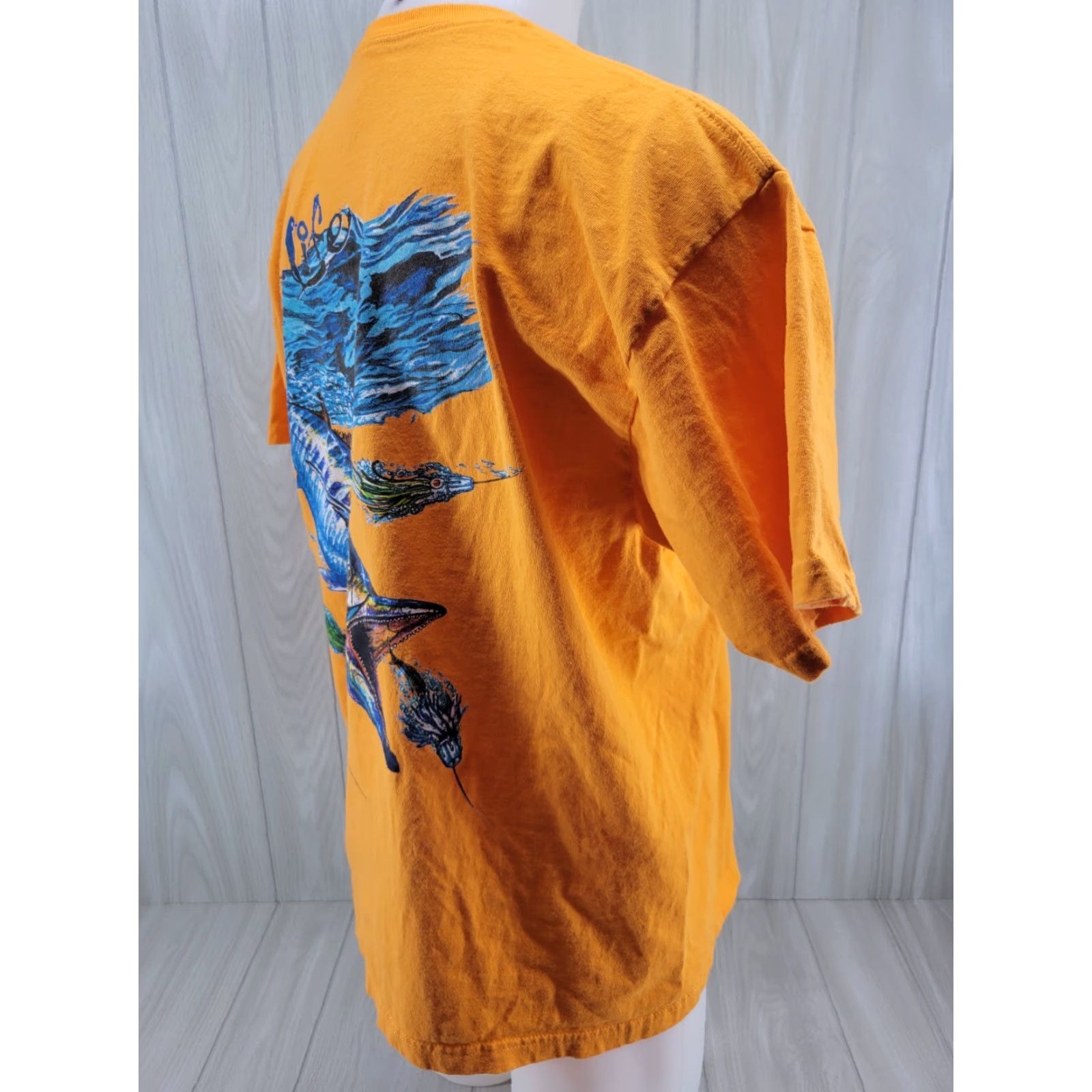 Vintage Salt Life Fish Fishing Pocket Tee T Shirt Mens XL Orange Shirt Size US XL / EU 56 / 4 - 6 Thumbnail