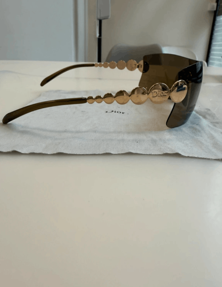Dior DIOR Sunglasses Millenium Wrap Shield Mask Bike Galliano Era Size ONE SIZE - 2 Thumbnail