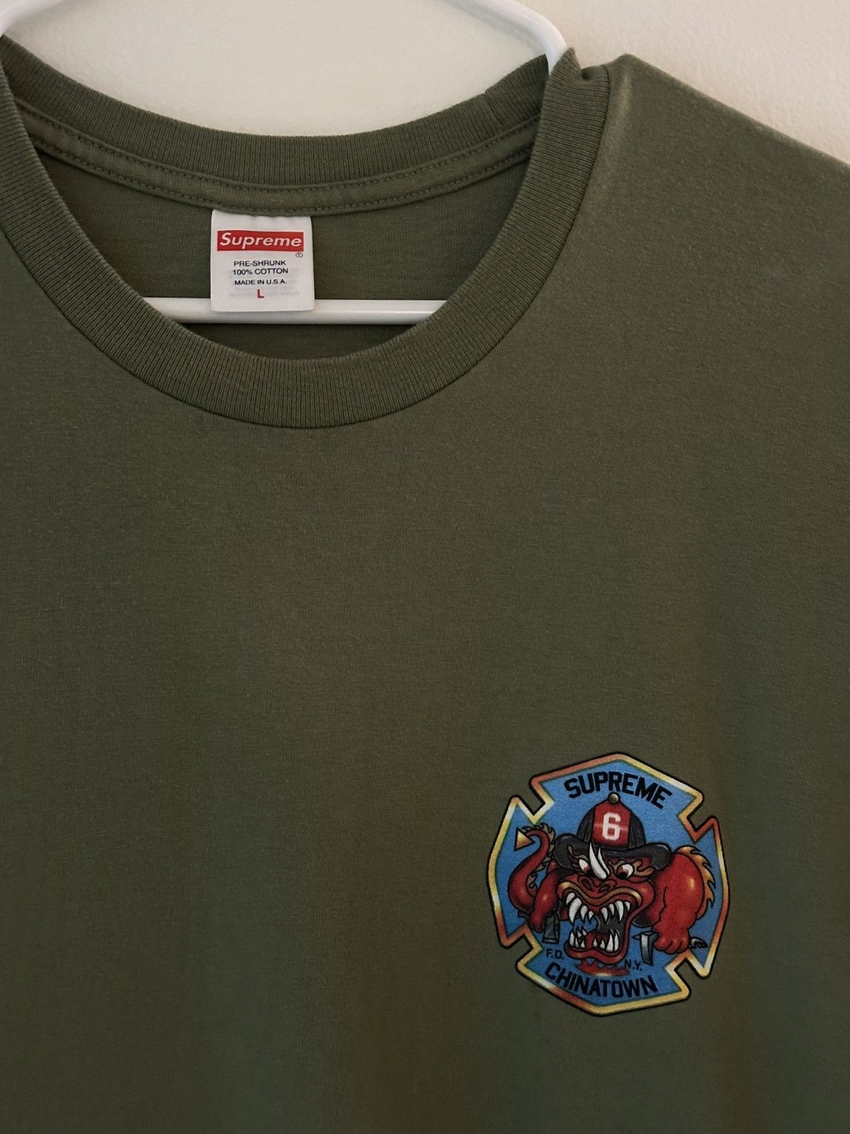 Supreme Supreme FDNY Engine 9 Chinatown Tee Size US L / EU 52-54 / 3 - 2 Thumbnail