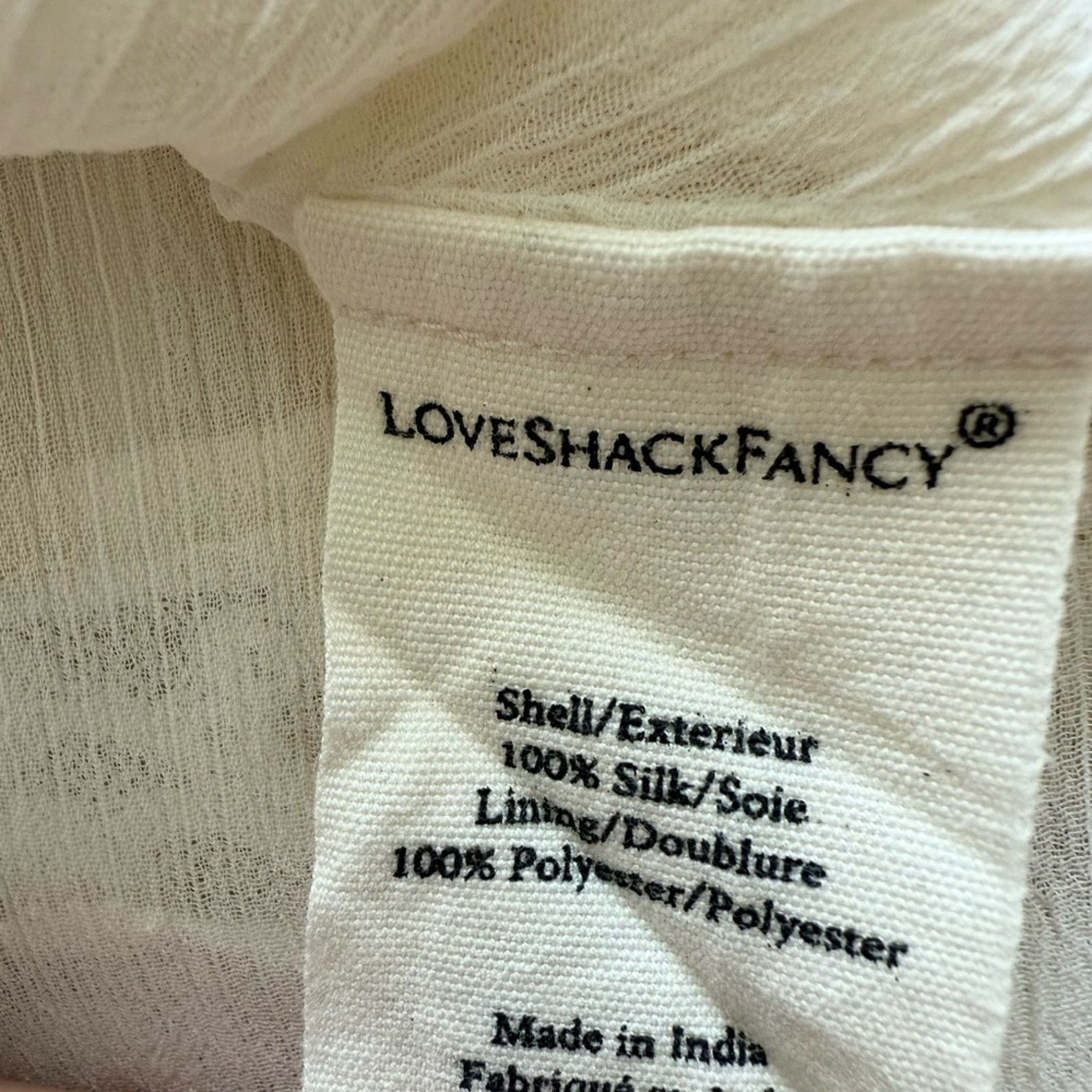 LoveShackFancy NEW!!!! LoveShackFancy ivory skirt size 8 US Size 30" / US 8 / IT 44 - 9 Thumbnail