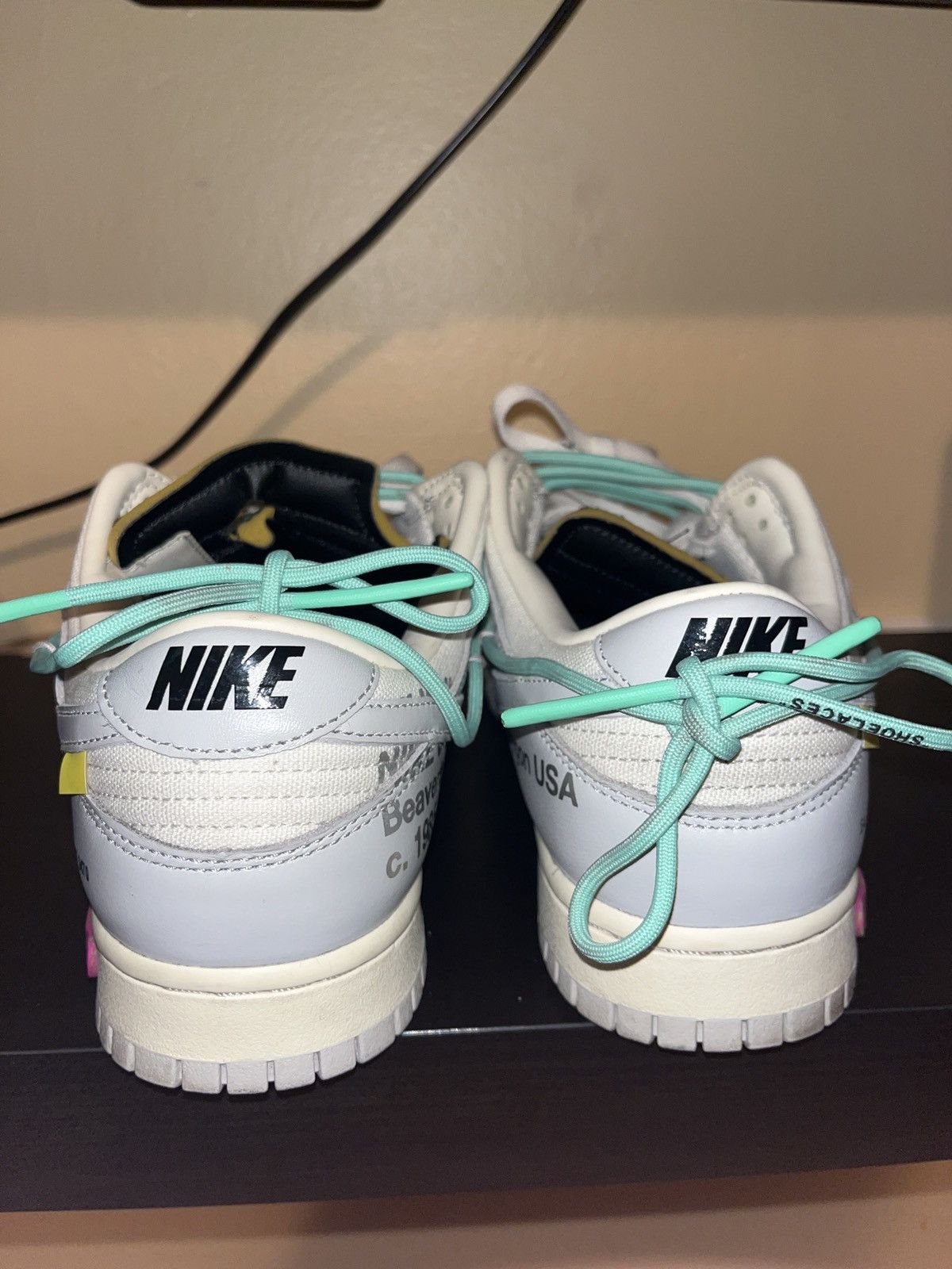 Nike × Off-White × Virgil Abloh Nike grey Off-White dunk ‘Lot 04 of 50’ Size US 9.5 / EU 42-43 - 7 Thumbnail