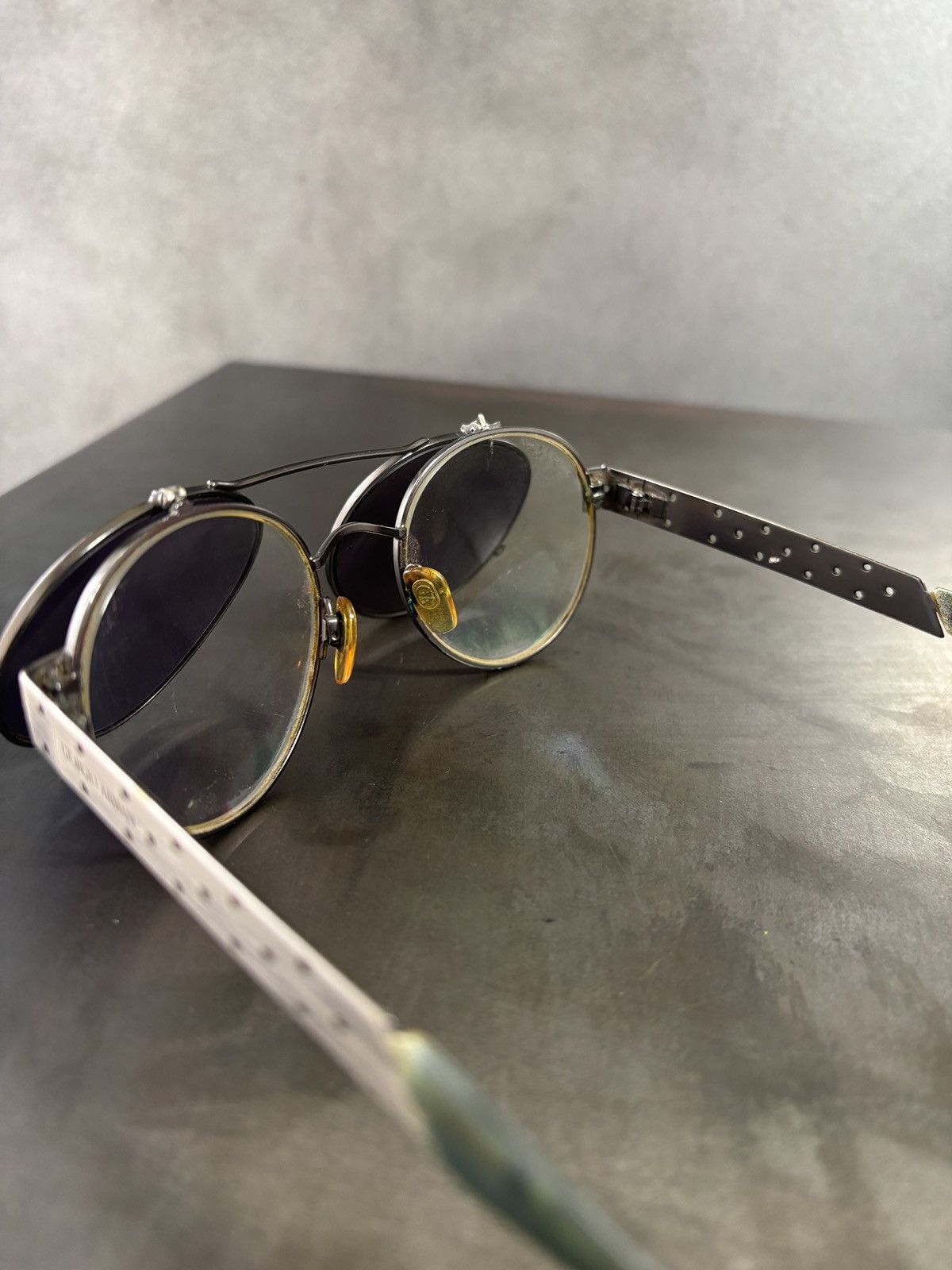 Giorgio Armani Vintage Giorgio Armani Sunglasses Frames Flip Up Glasses 657 Size ONE SIZE - 15 Thumbnail