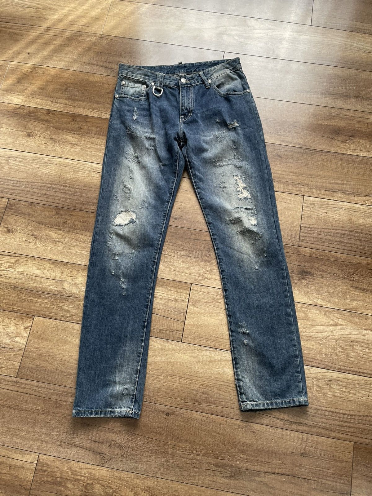 Roen Roen Japan Distressed Denim Jeans Size US 33 - 2 Thumbnail