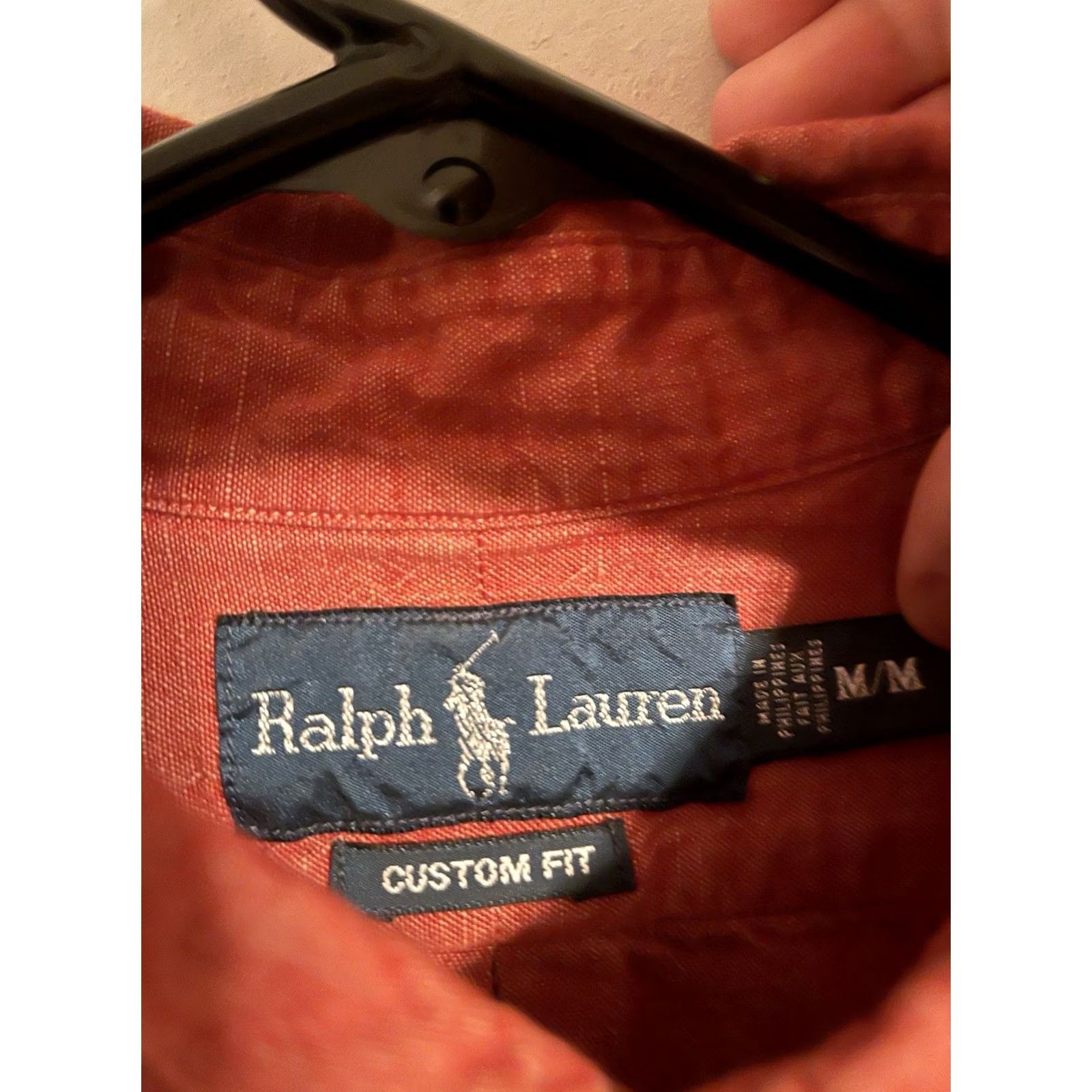 Polo Ralph Lauren Polo Ralph Lauren Button-Up Shirt Red Chambray Custom Fit Men's Medium Size US M / EU 48-50 / 2 - 4 Thumbnail
