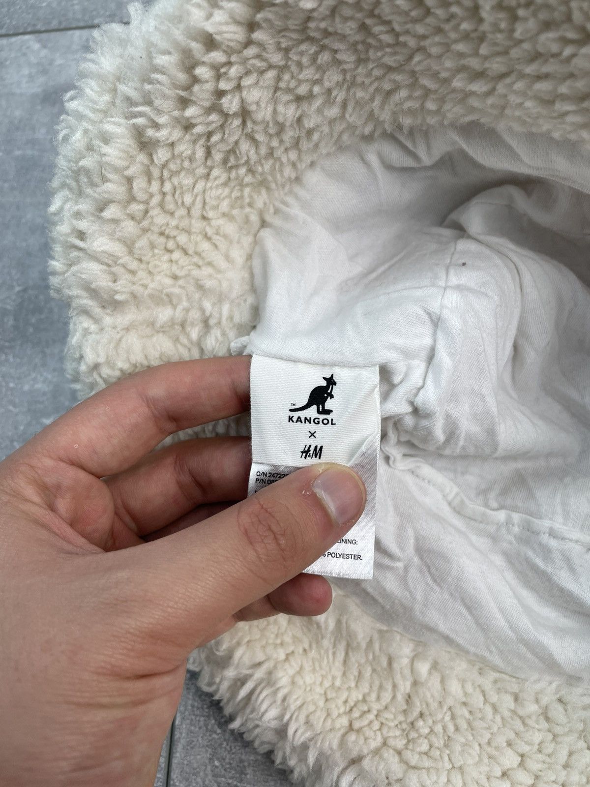 Kangol Kangol x H&M Faux Shearling Bucket Hat Size ONE SIZE - 5 Thumbnail