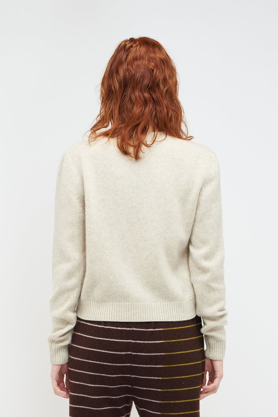 The Elder Statesman $1050 The Elder Statesman Simple Crew Cashmere Sweater Size XS / US 0-2 / IT 36-38 - 3 Thumbnail