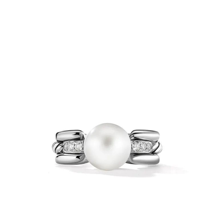 David Yurman o1w1db11025 R17097D /Size 9 /Ring in Silver Size ONE SIZE - 1 Thumbnail