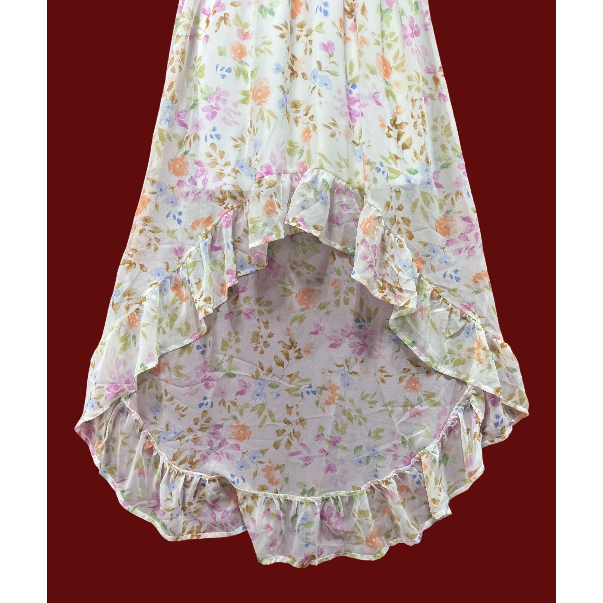 rue21 Rue 21 - Women's Summer Sleeveless High Low Hem Ruffle Flora Size XXS / US 00 / IT 34 - 17 Thumbnail