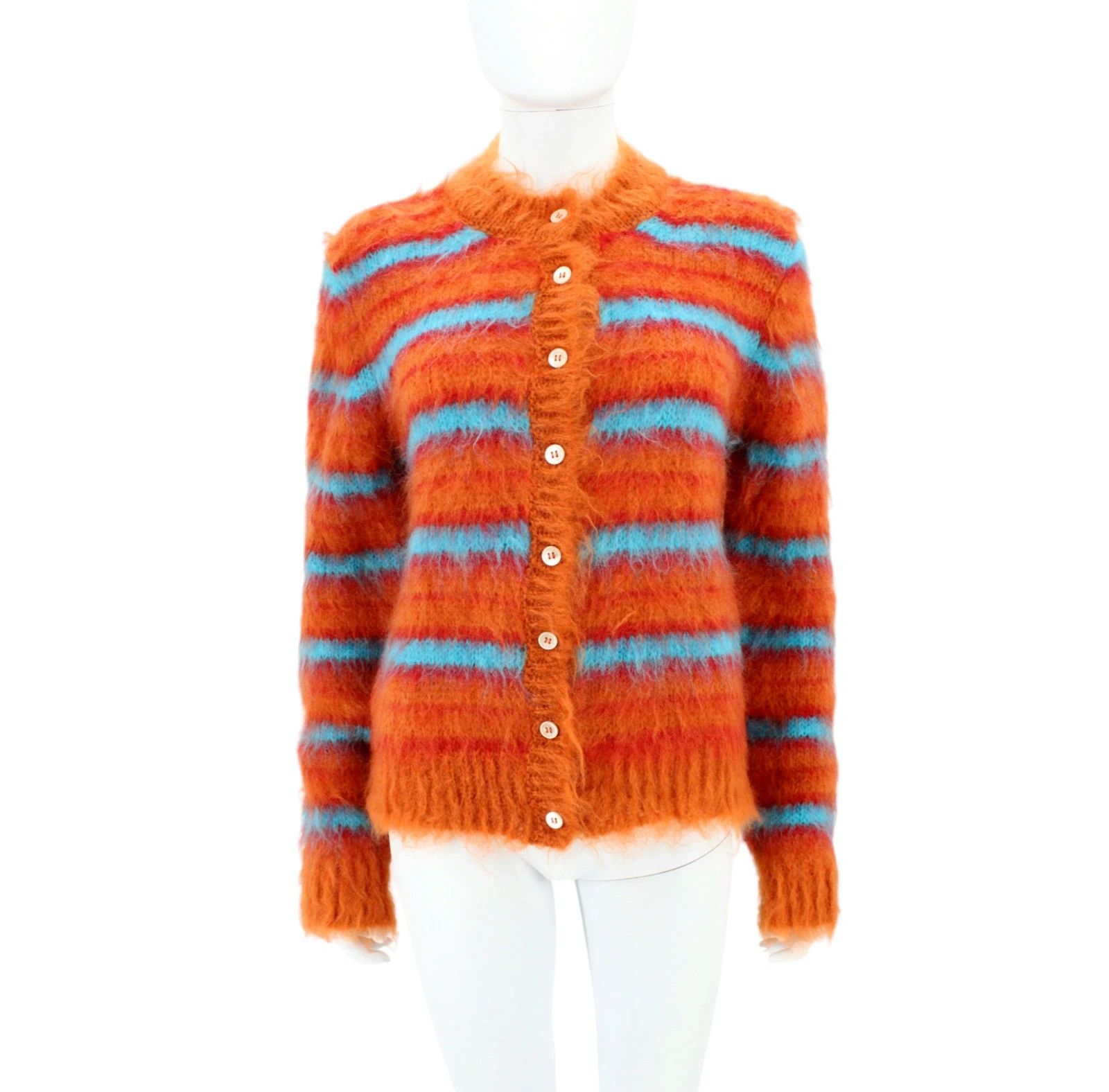 Marni NWT Fuzzy Mohair Cardigan Size M / US 6-8 / IT 42-44 - 1 Thumbnail