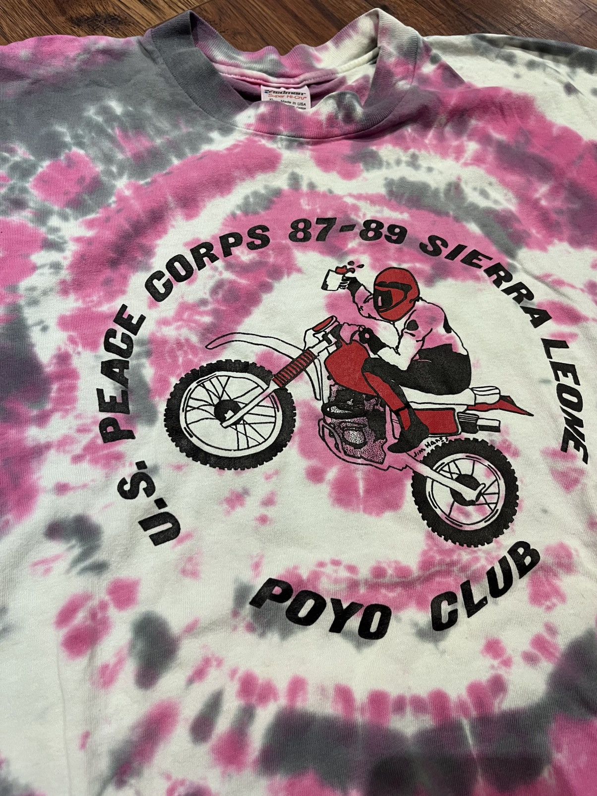 Vintage Vintage Dirtbike 1989 U.S Peace Corps Poyo Club 80’s Tee Size US XL / EU 56 / 4 - 2 Thumbnail