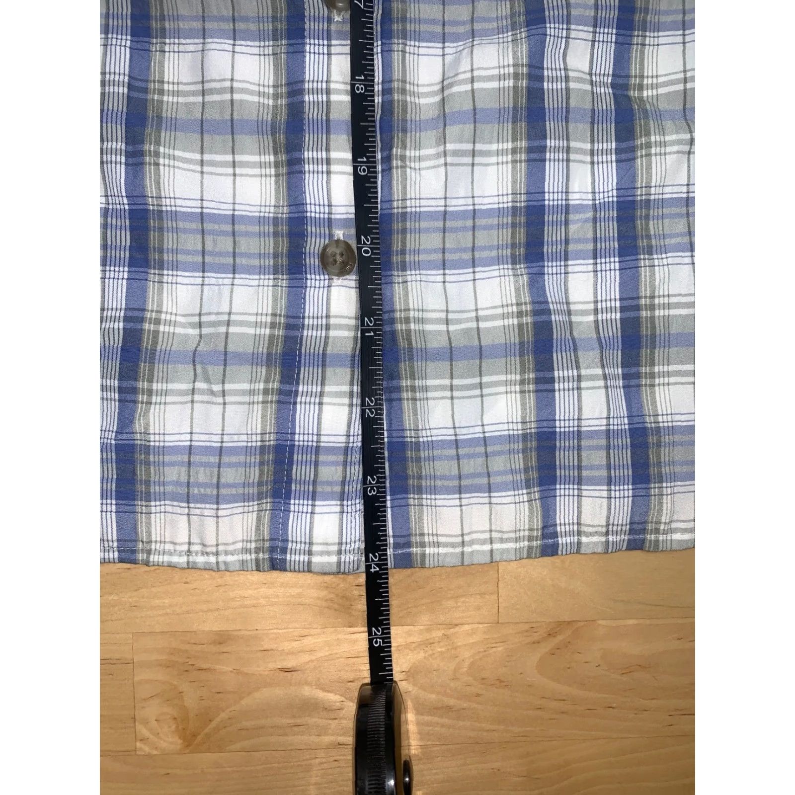 Eddie Bauer Eddie Bauer Womens Button-Up Shirt Outdoor Plaid White/Blue Size L Size L / US 10 / IT 46 - 5 Thumbnail