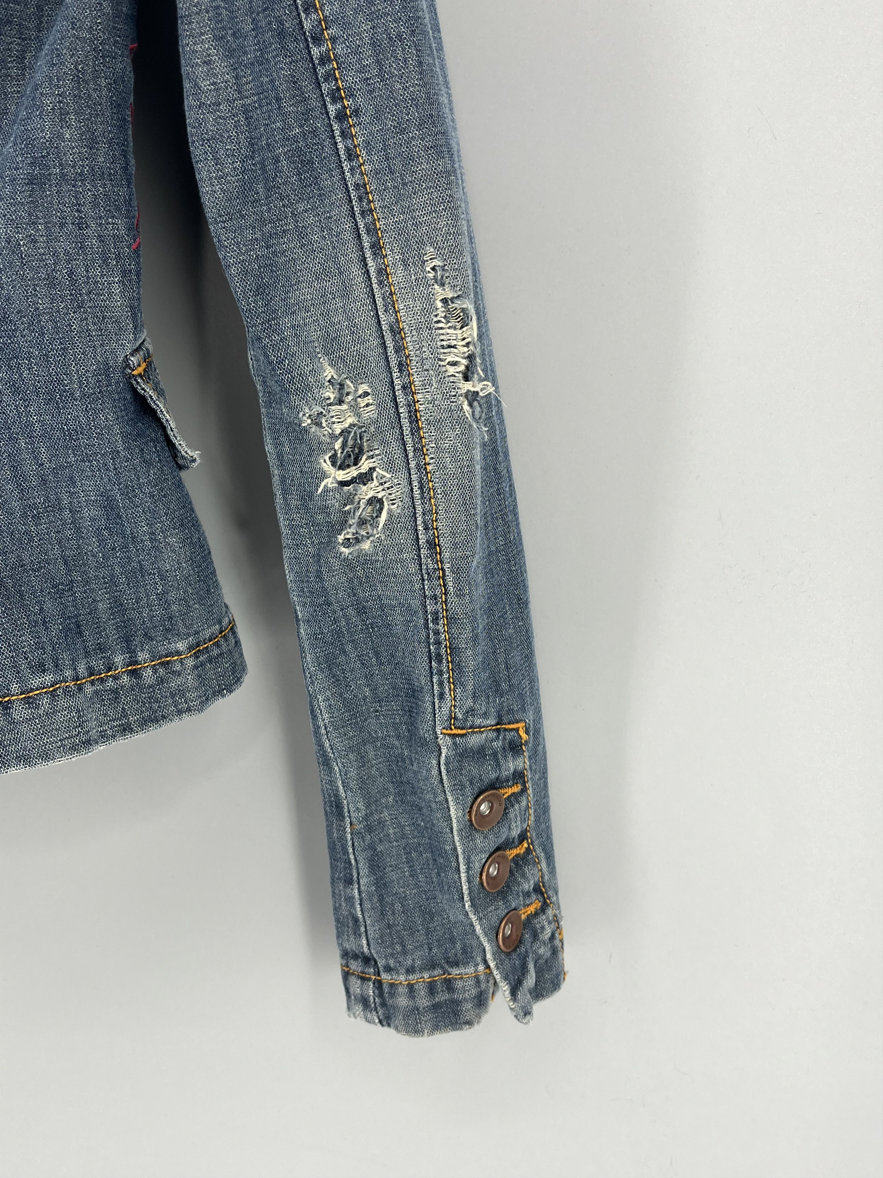 Bray Steve Alan × Japanese Brand Progetti & Prodotti Bray Vintage Y2K Denim Jacket Size S / US 4 / IT 40 - 11 Thumbnail