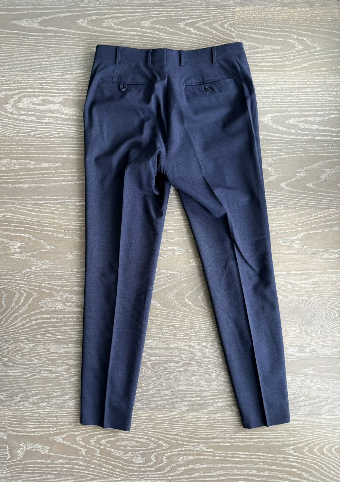 Canali Navy Wool Trousers Size US 30 / EU 46 - 2 Thumbnail