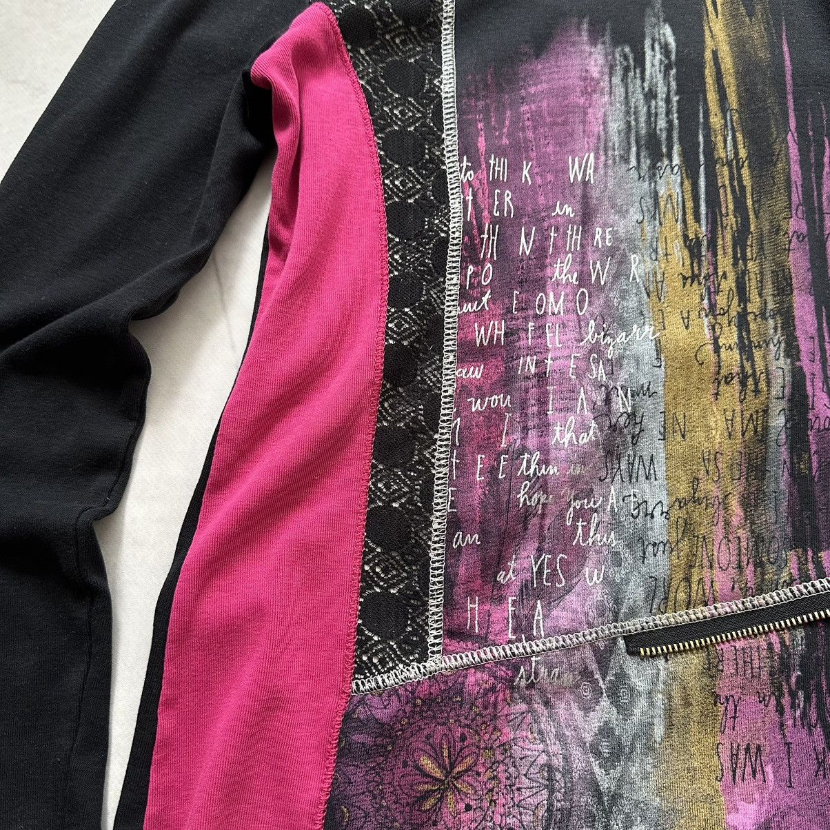 Hysteric Glamour × Undercover Y2K Painted Top Lace Long Sleeve Cop Copine Vibe Size S / US 4 / IT 40 - 6 Thumbnail