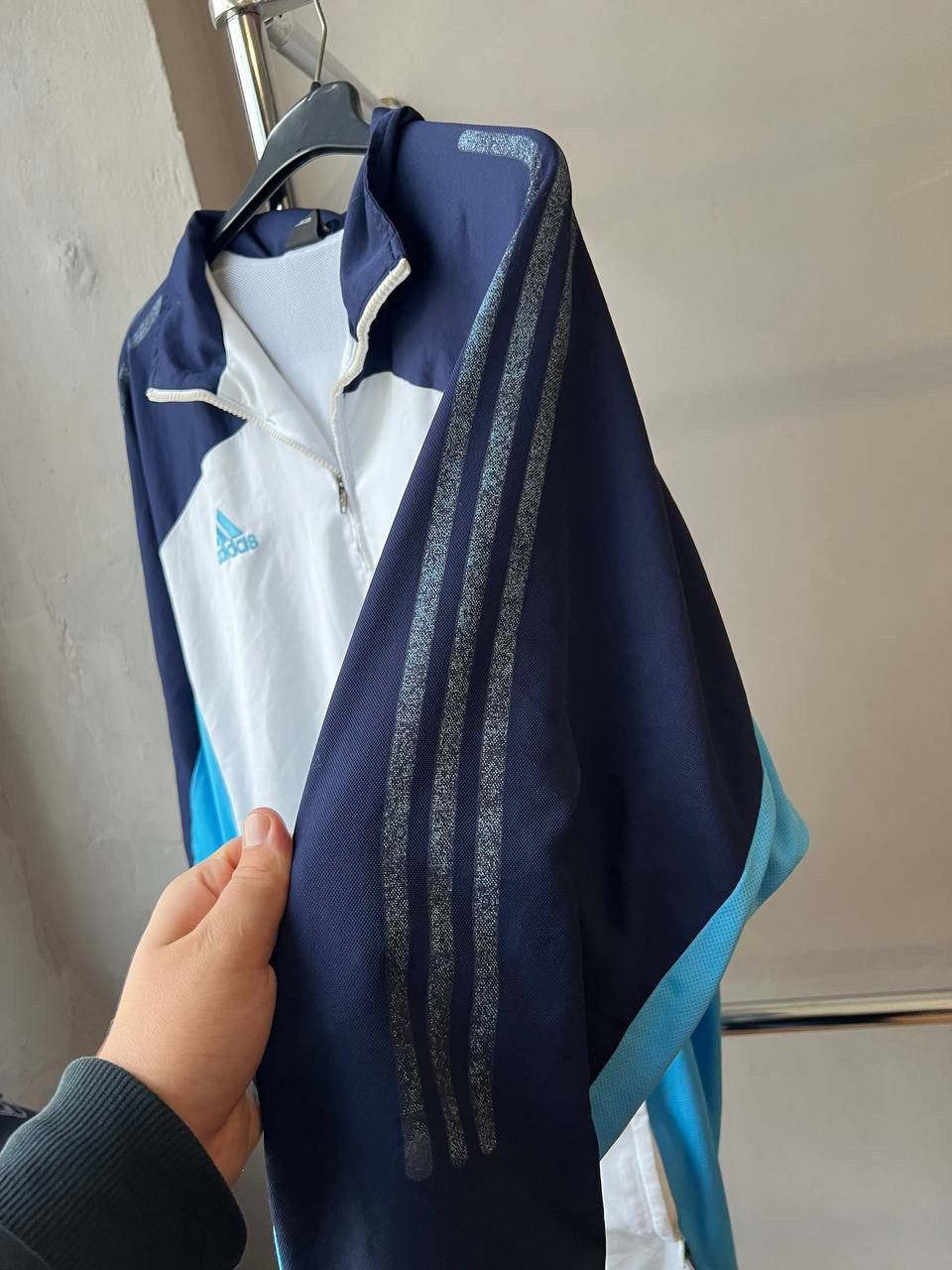 Adidas 2002/03 OLYMPIQUE MARSEILLE TRAINING SOCCER TRACK JACKET XL Size US XL / EU 56 / 4 - 5 Thumbnail