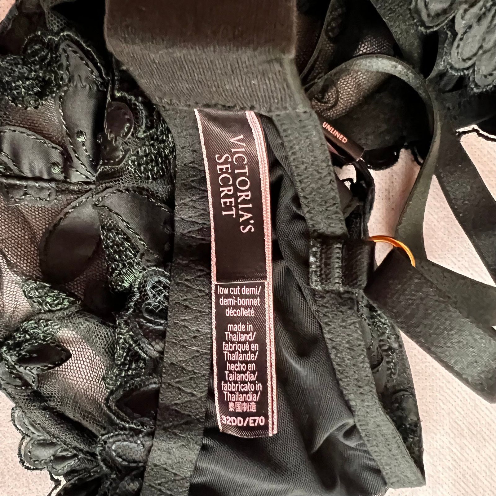 Victoria's Secret Victoria's Secret Very Sexy Sheer Mesh Embroidered Bra, 32DD Size ONE SIZE - 7 Thumbnail