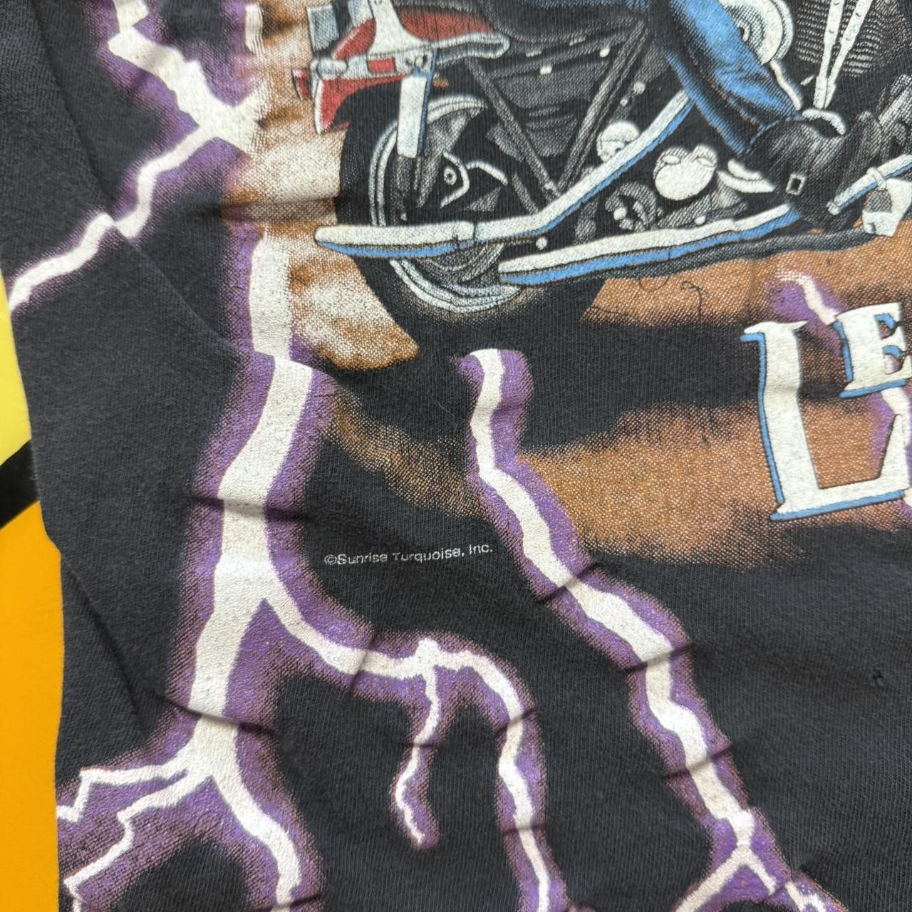 Vintage Vintage American Thunder Leader Of The Pack Biker T-shirt Size US L / EU 52-54 / 3 - 3 Thumbnail