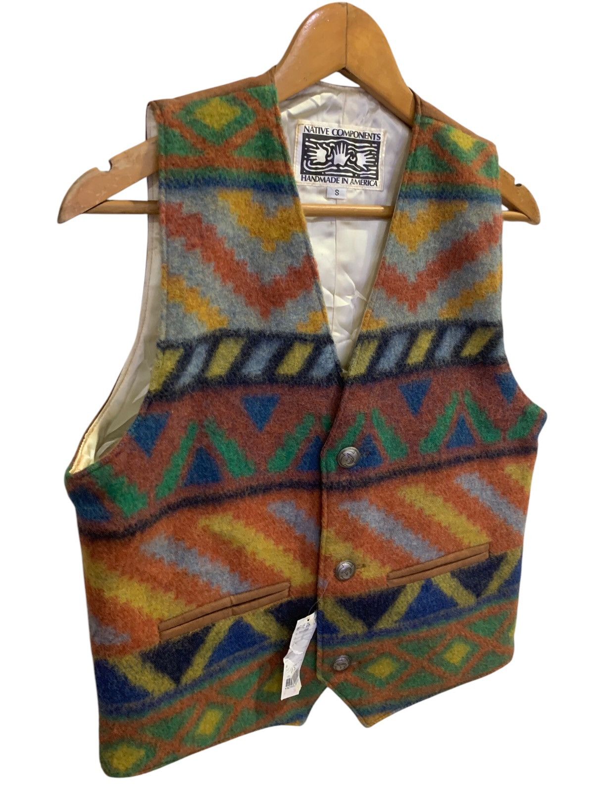 Native × Vintage Native Components Wool Vest Size US S / EU 44-46 / 1 - 3 Thumbnail