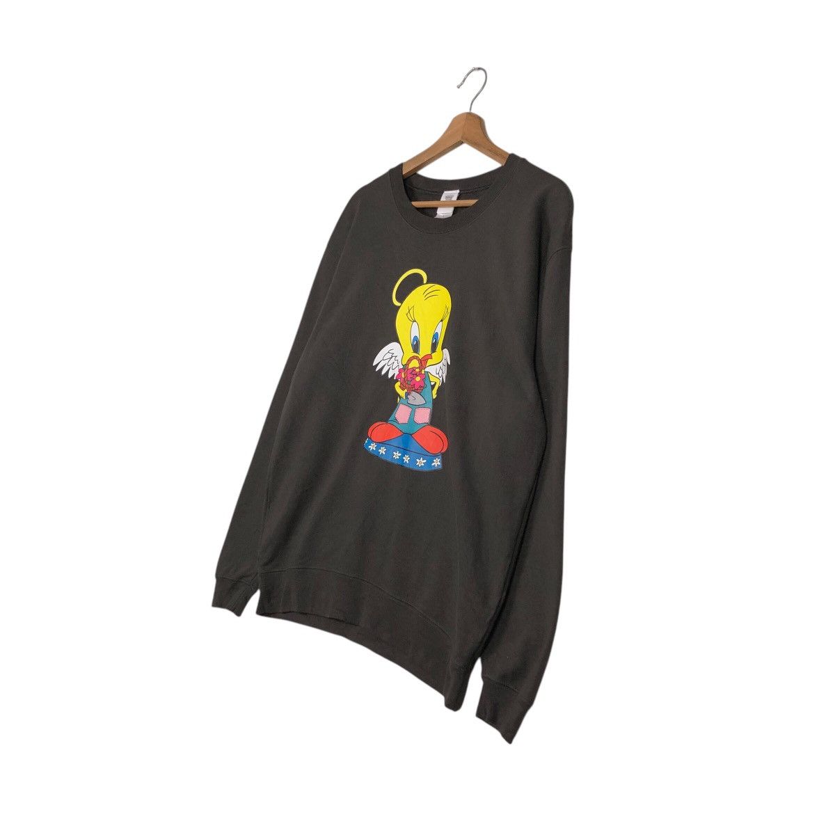 Cartoon Network 📌Vintage Sweatshirt Looney Tunes Big Logo Cartoon Design Size US L / EU 52-54 / 3 - 3 Thumbnail