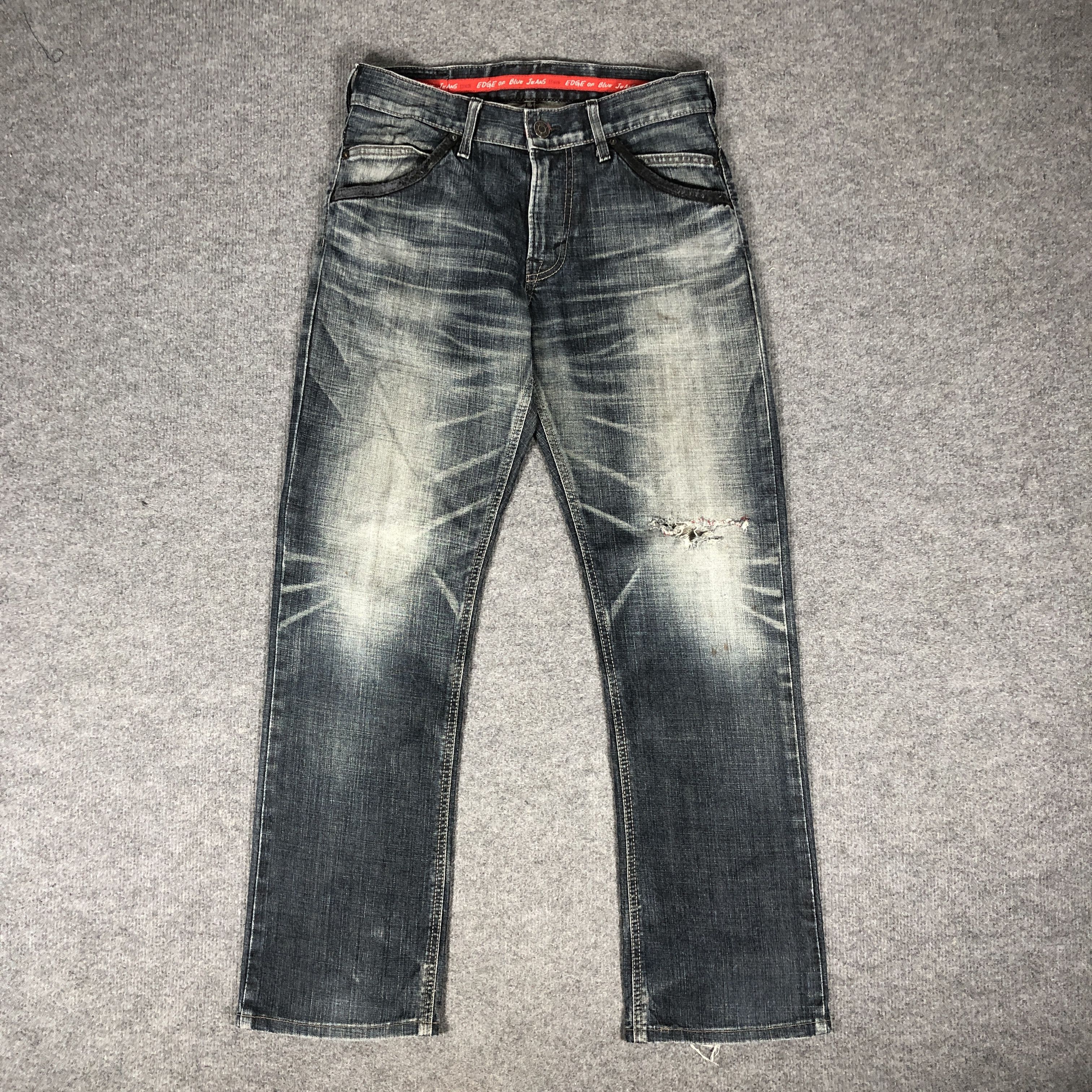 Edwin × Vintage Womens Vintage Edwin Jeans Edge Of Blue L1201W Size 32" / US 10 / IT 46 - 1 Thumbnail