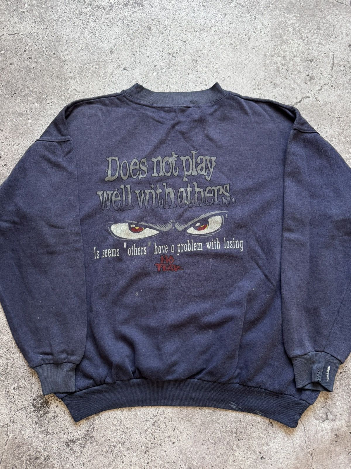 No Fear 🔥TRASHED NO FEAR DOES NOT PLAY WELL WITH OTHERS SWEATSHIRT Size US M / EU 48-50 / 2 - 3 Thumbnail