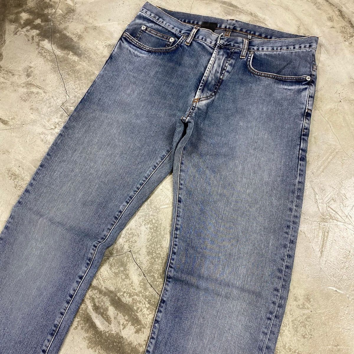 Dior SS2013 Kris Van Assche ‘JAKE’ Cloud Wash Slim Stretch Jeans Size US 31 - 4 Thumbnail