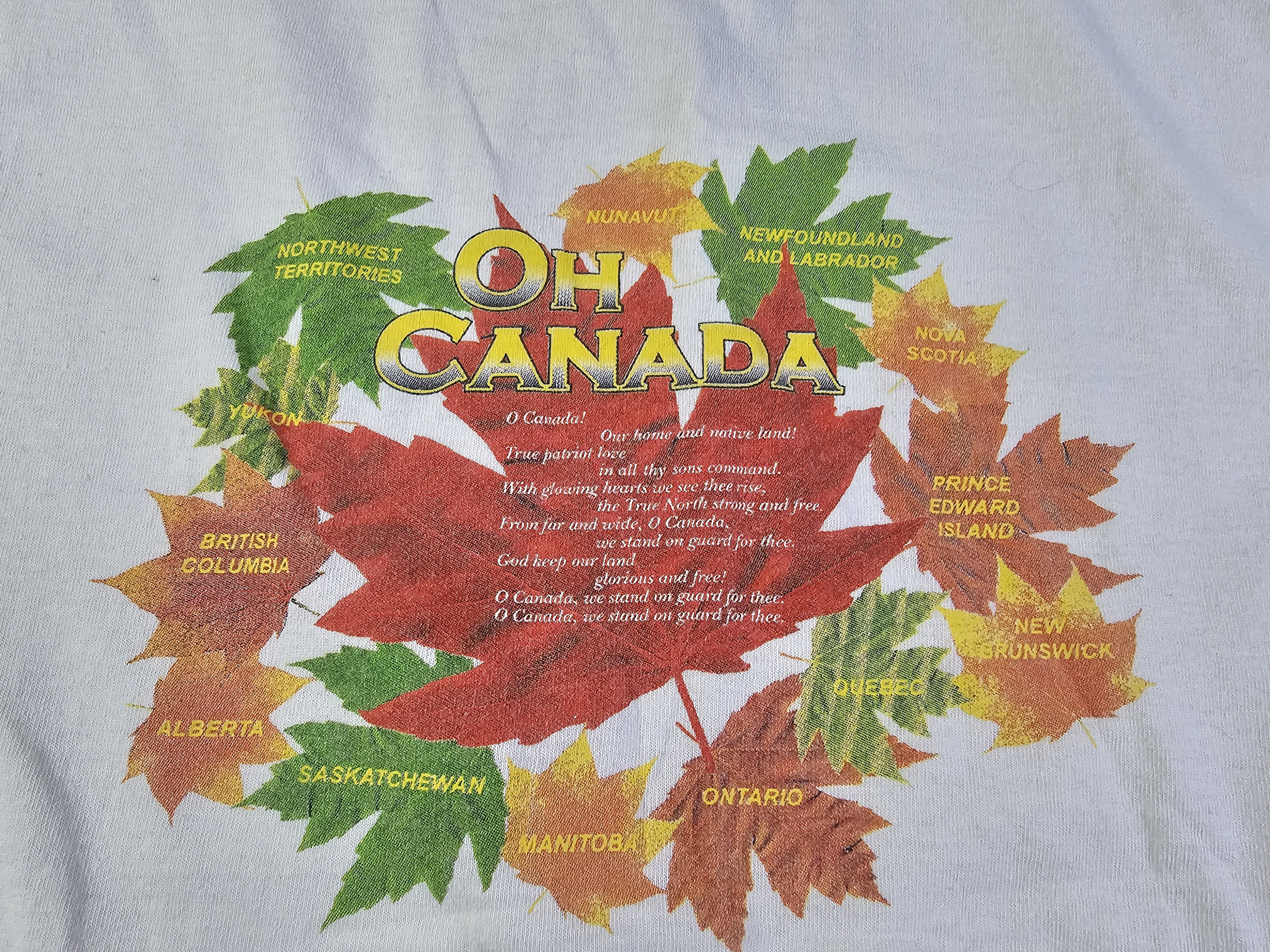 Delta Vintage Oh Canada Maple Leaf Souvenir Tee Delta Pro Weight M Size US M / EU 48-50 / 2 - 3 Thumbnail