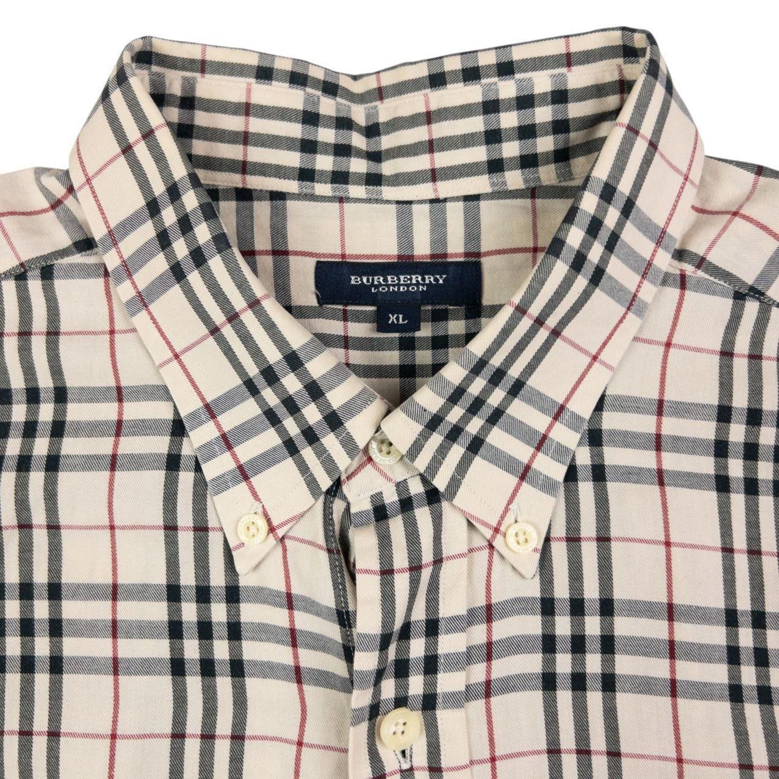Burberry Vintage Burberry Nova Check Long Sleeve Button Up Shirt XL Size US XL / EU 56 / 4 - 3 Thumbnail