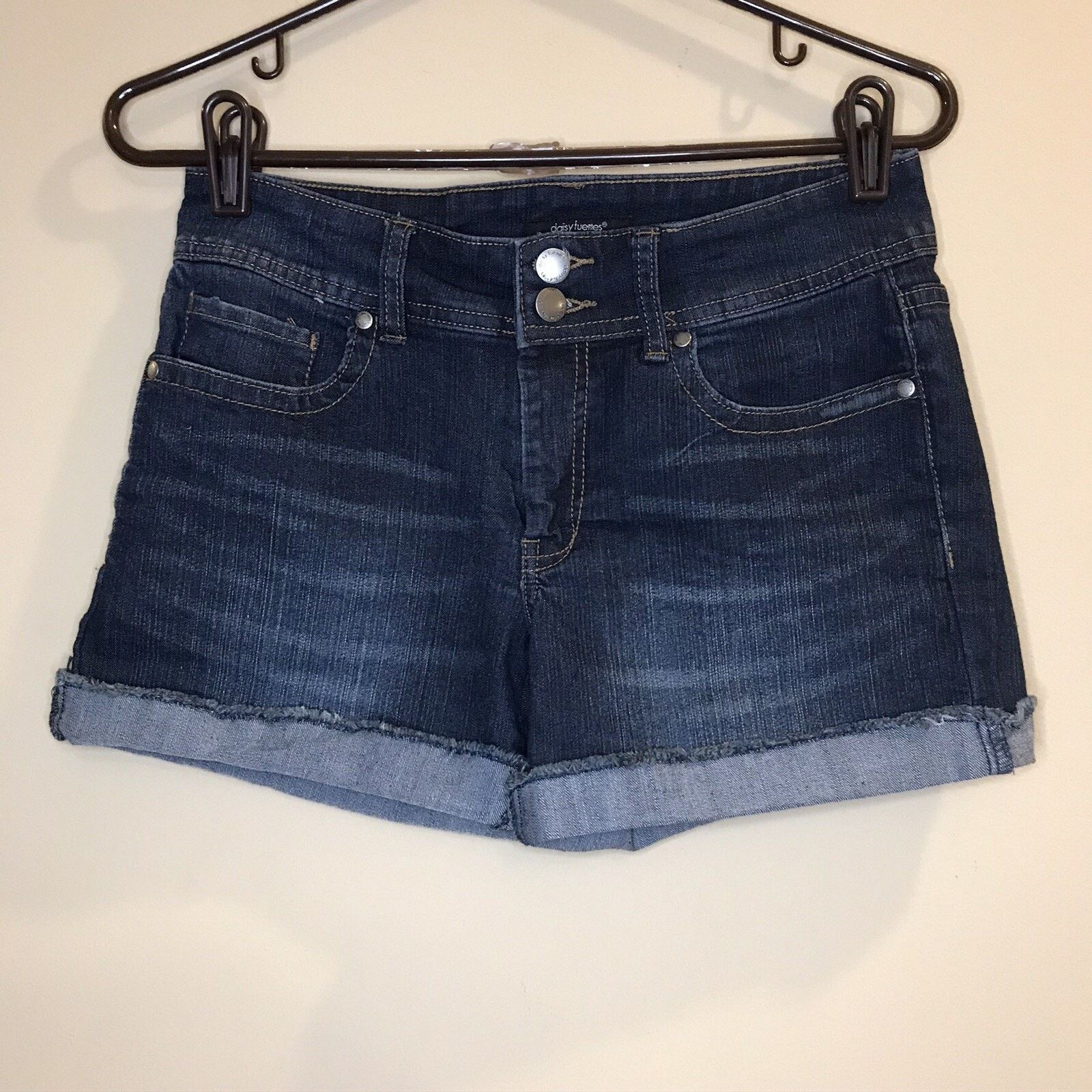 Other Daisy Fuentes Jean Shorts Cut Off Cuffed Blue Size 2 Size 26" / US 2 / IT 38 - 1 Thumbnail