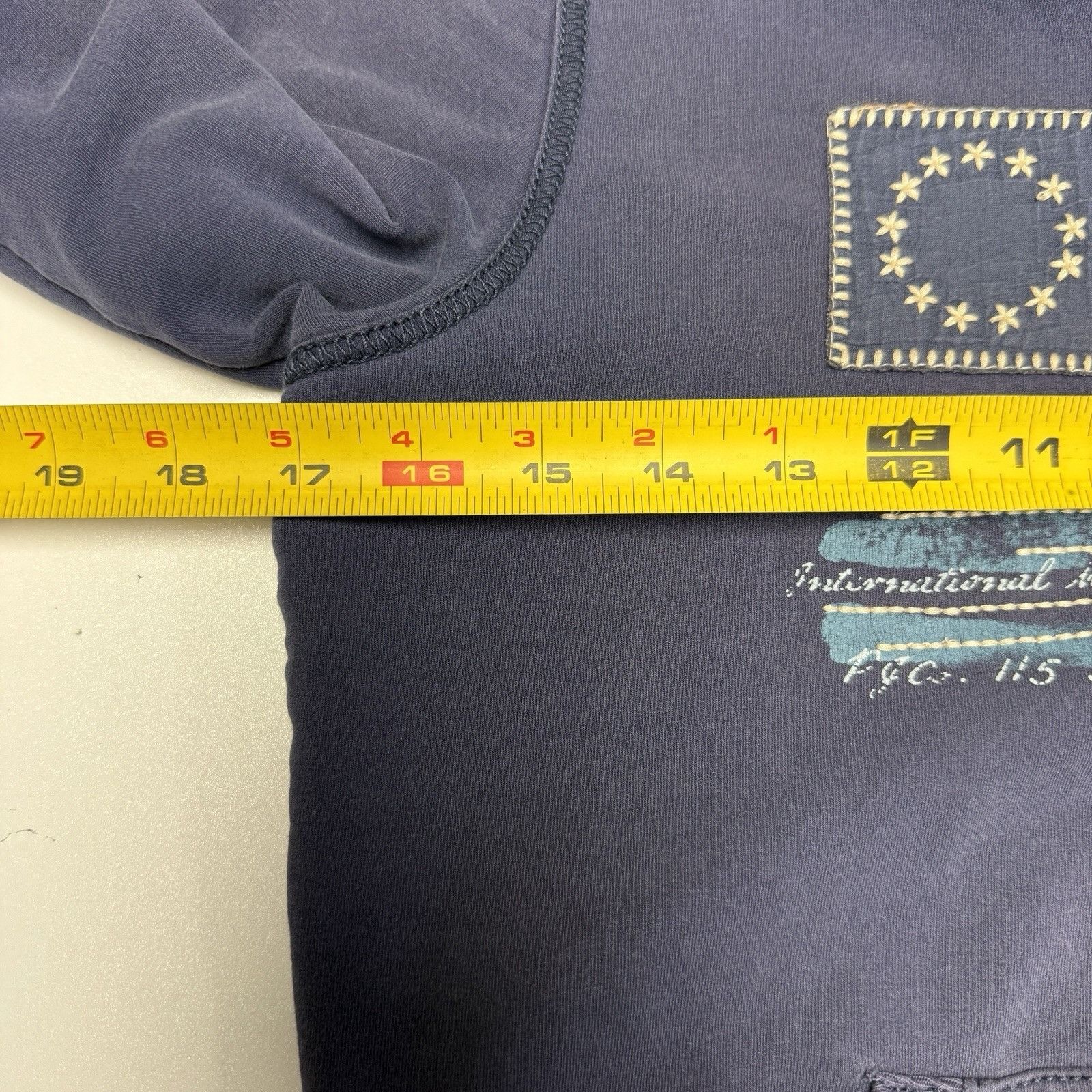 Ralph Lauren Polo Jeans Company Hoodie Womens XS 17x22.5 Blue Flag Embroi Size XS / US 0-2 / IT 36-38 - 14 Thumbnail
