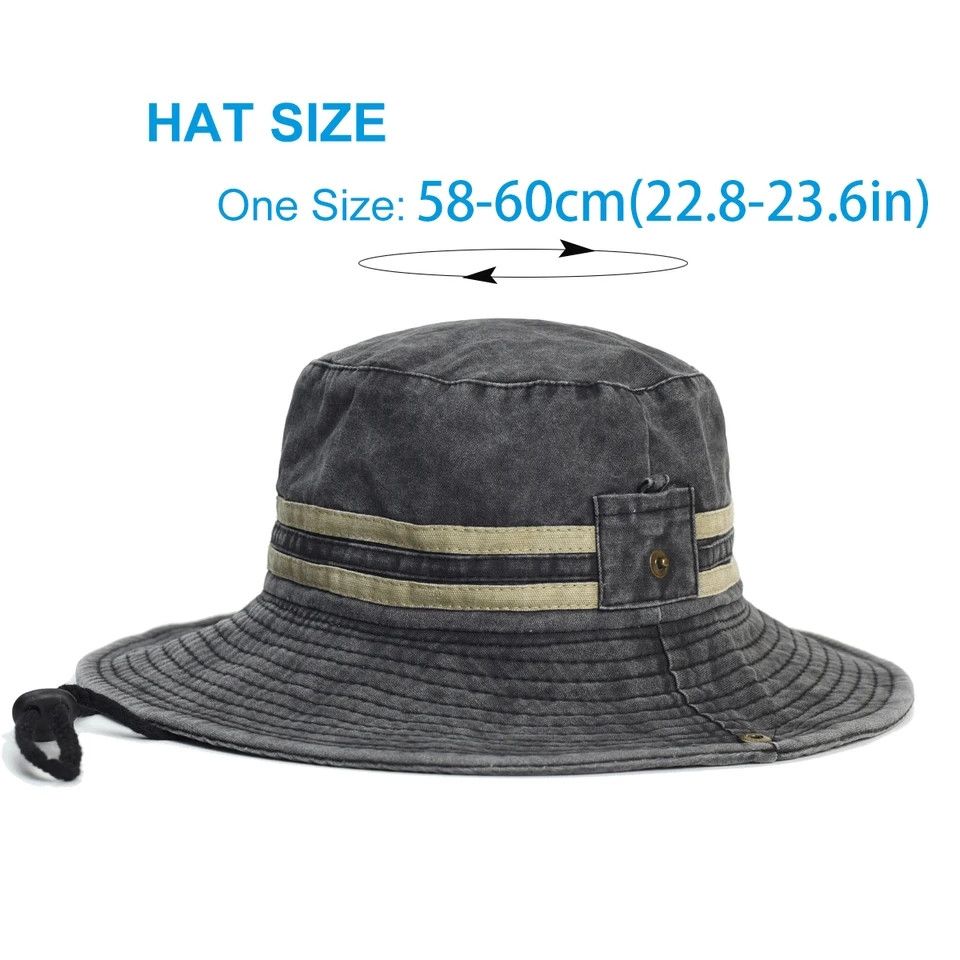 Japanese Brand × Vintage Fishing Hiking Hat Boonie Wide Size ONE SIZE - 5 Thumbnail