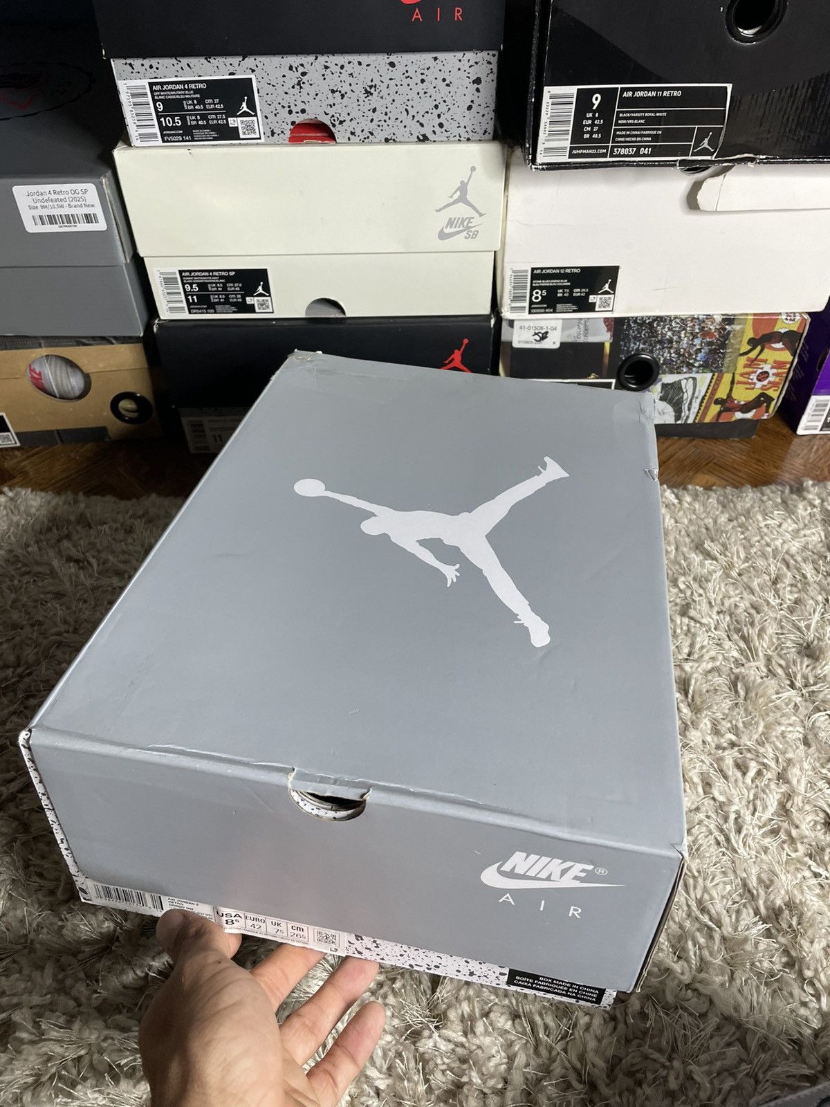 Jordan Brand Jordan 5 Wolf Grey Size US 8.5 / EU 41-42 - 10 Thumbnail