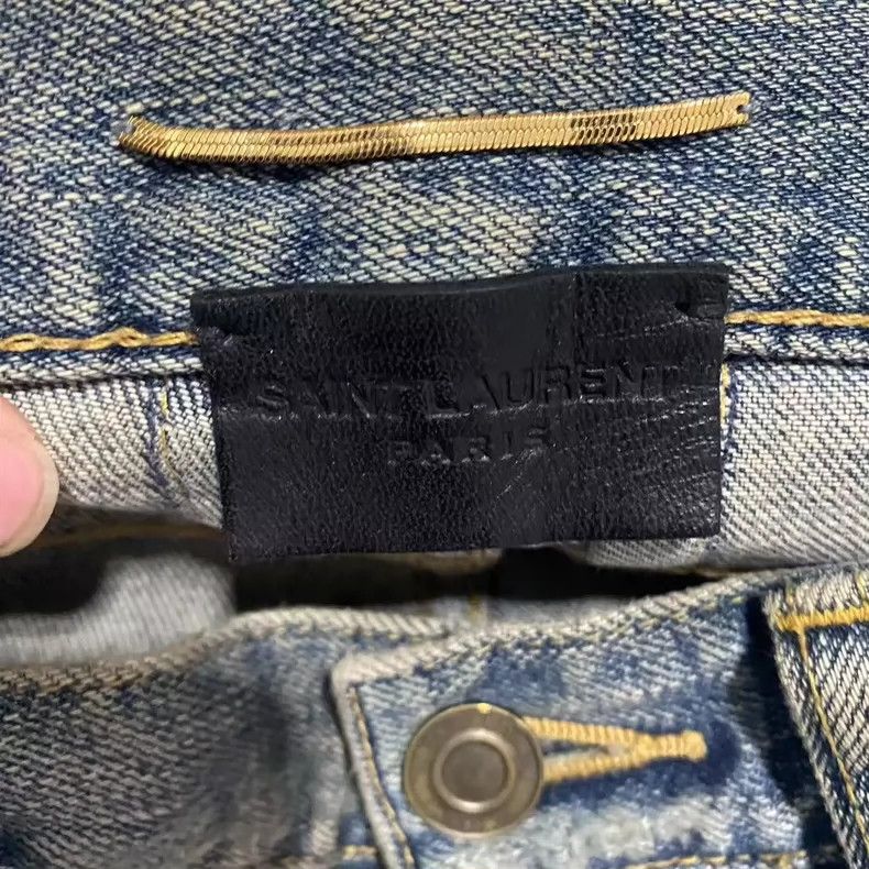Saint Laurent Paris saint Laurent paris13 FW Light Blue Chain Pants 2503-Nexta Size US 26 / EU 42 - 3 Thumbnail