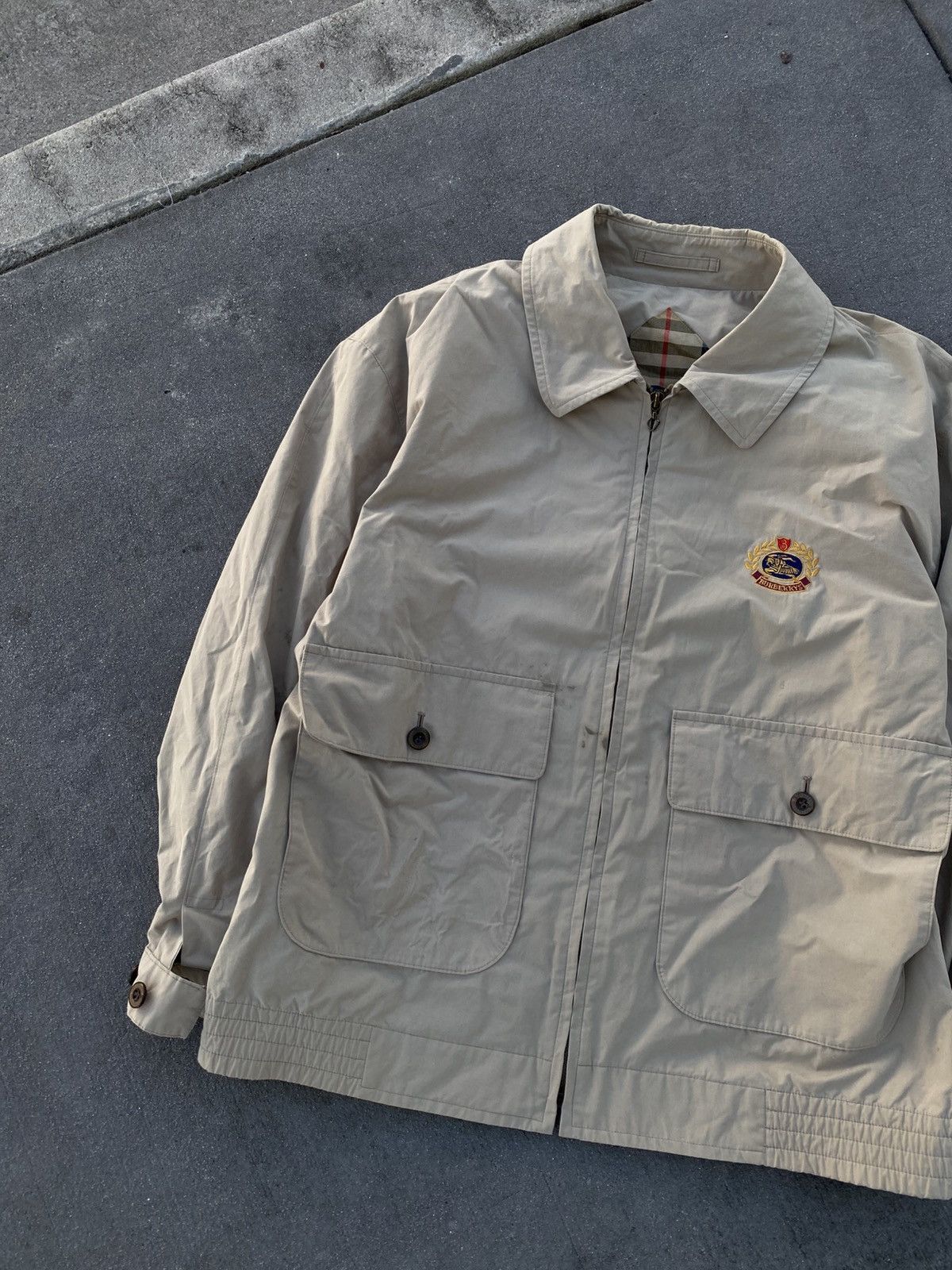 Vintage Burberrys Crest Logo Jacket