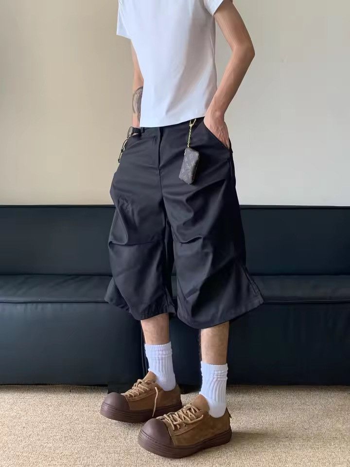 Japanese Brand Loose high street wide leg denim shorts Size US 29 - 1 Thumbnail